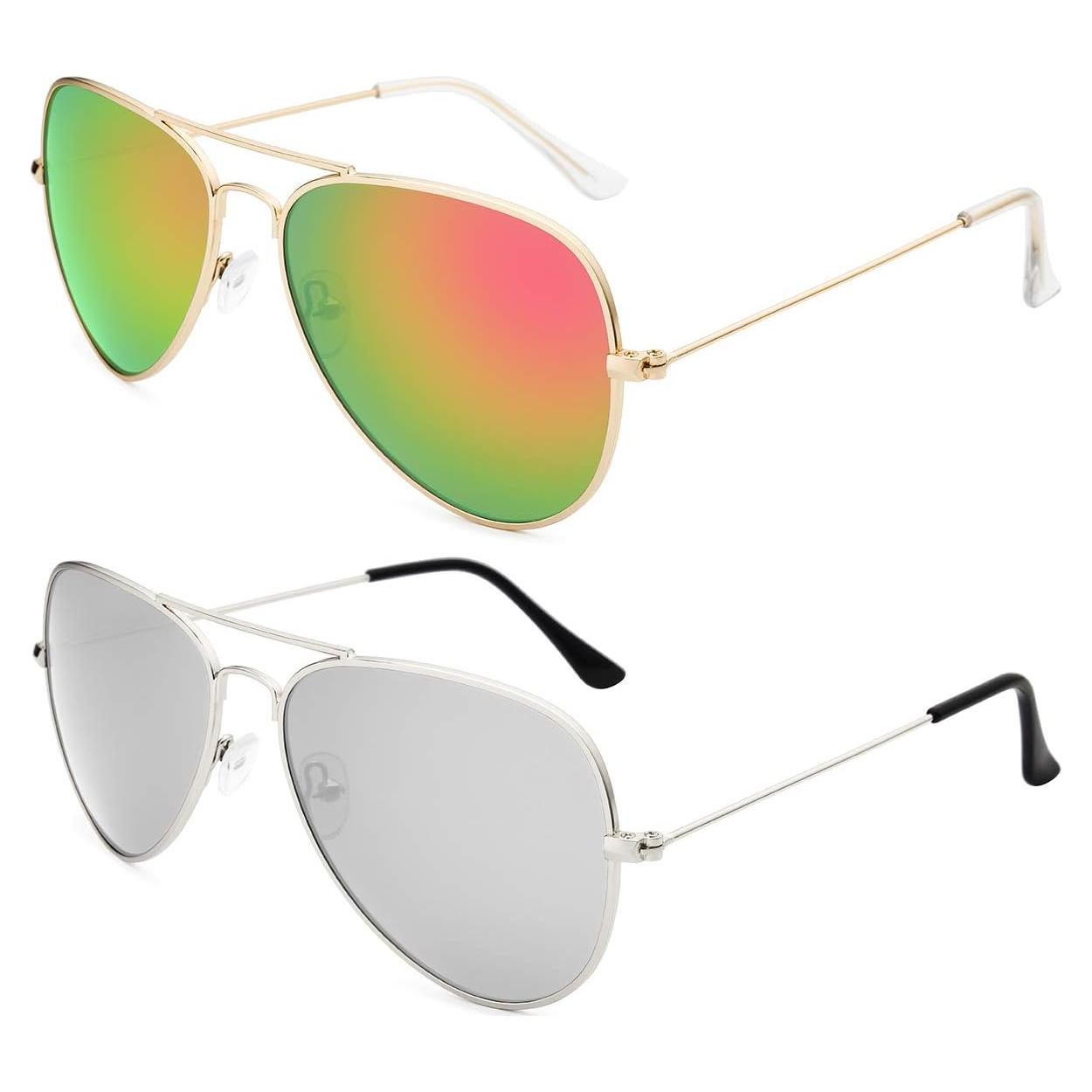 Gafas de Sol Livhò Aviador Polarizadas UV400 Oro Verde/Naranja