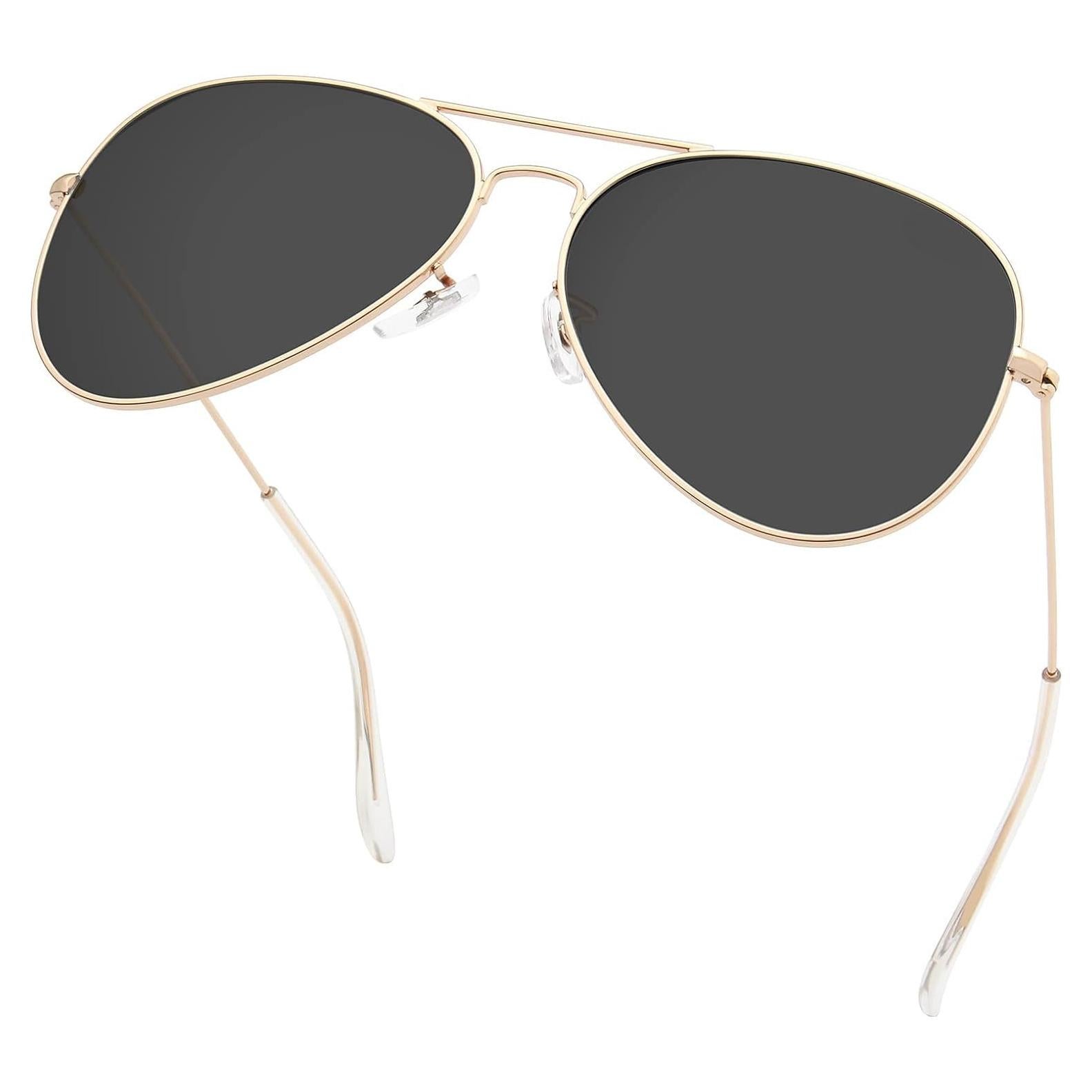 Gafas de Sol Livho Aviador Polarizadas UV400 Dorado Negro