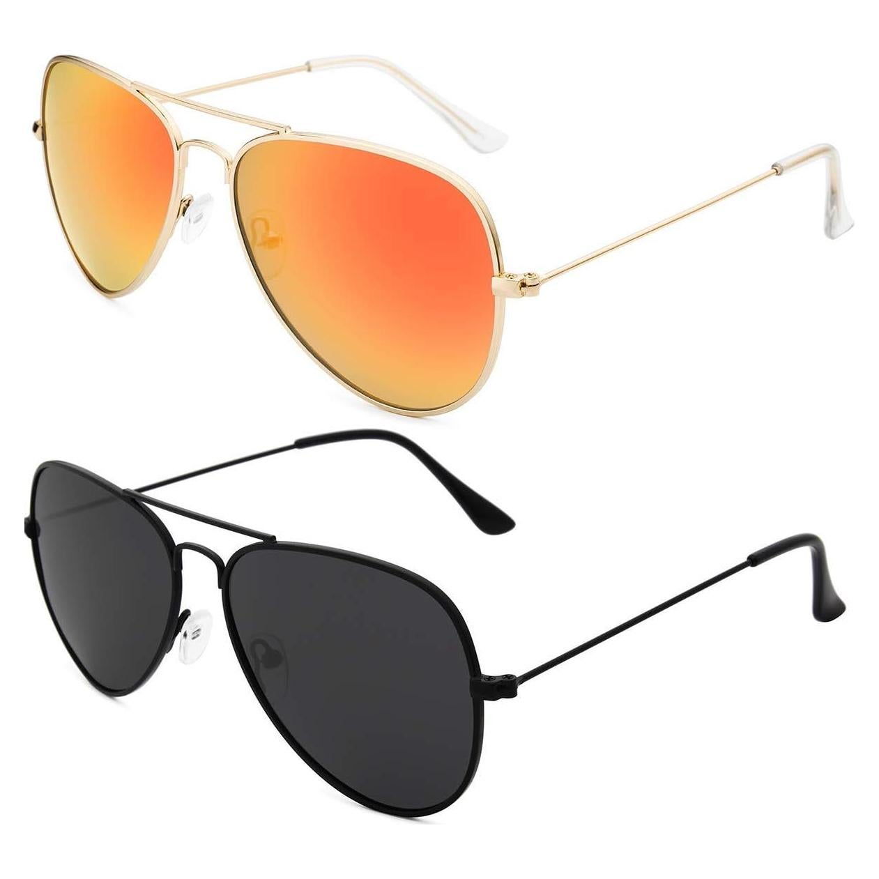 Gafas de Sol Livhò Aviador Polarizadas UV400 Dorado/Naranja