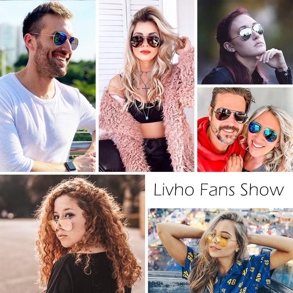 Gafas de Sol Livhò Aviador Polarizadas UV400 Plata y Negro