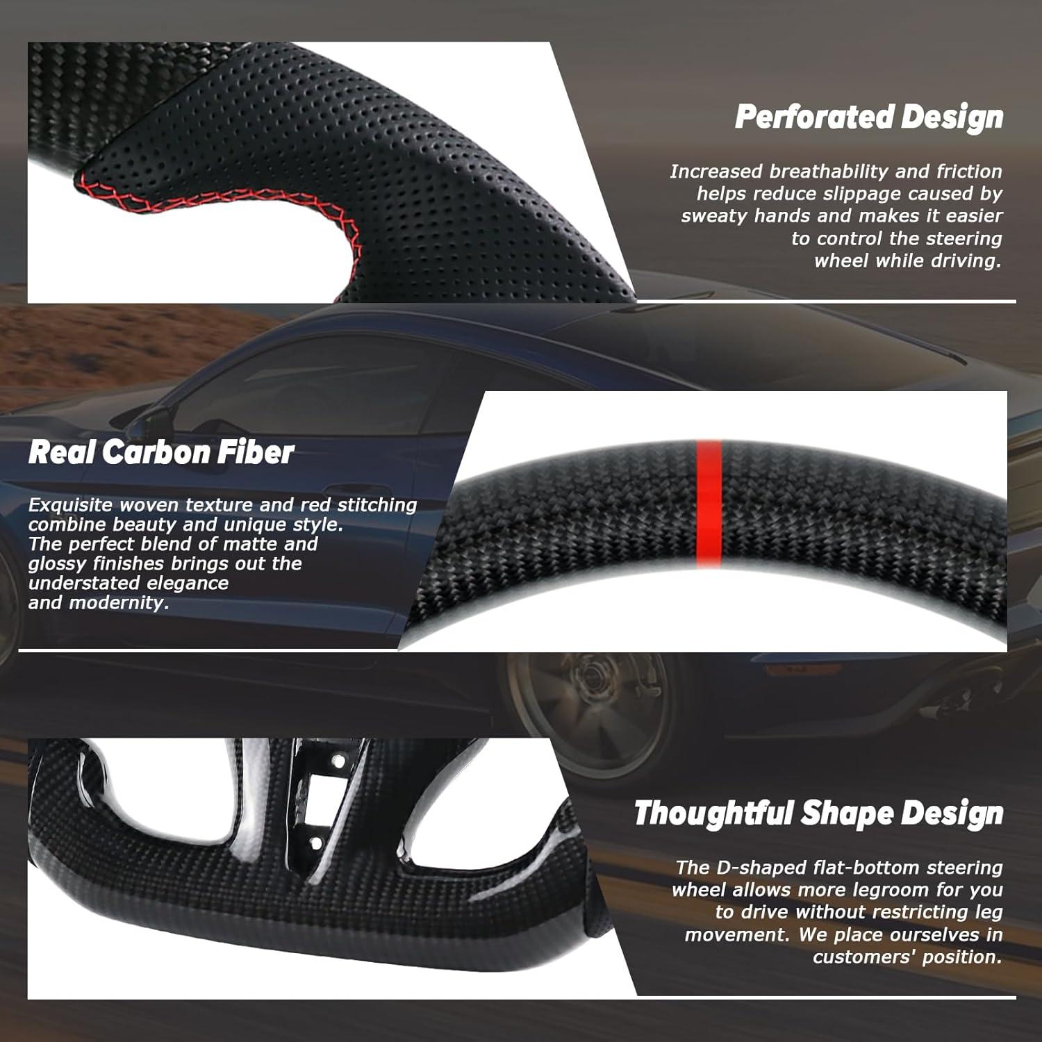 Volante de Carbono LOSCHEN para Infiniti Q50 2014-2017