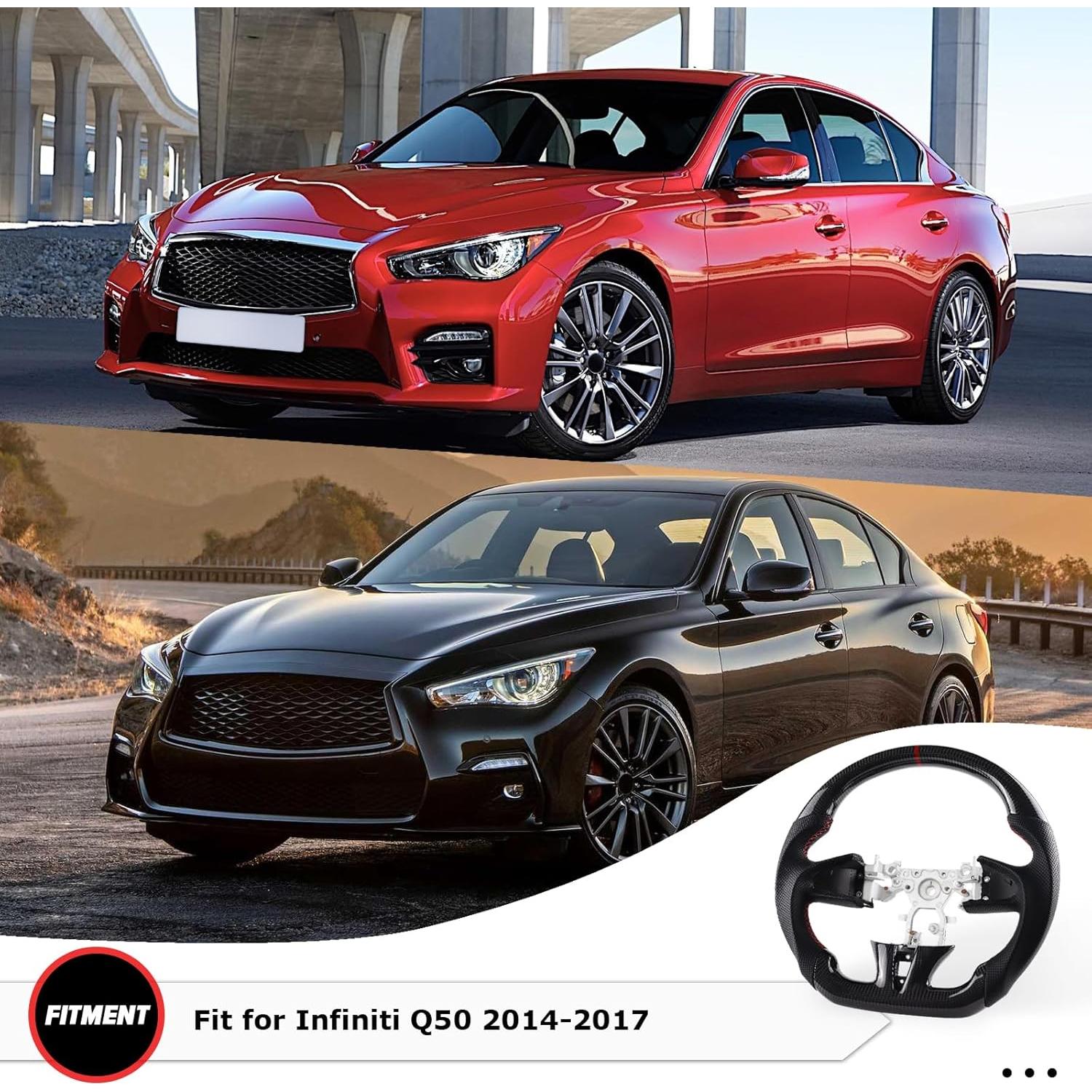 Volante de Carbono LOSCHEN para Infiniti Q50 2014-2017