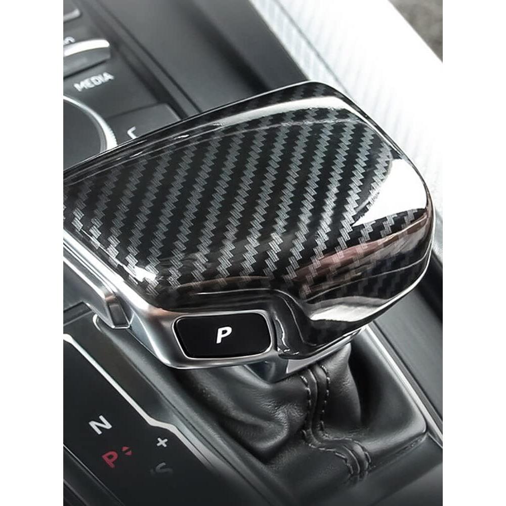 Cubierta pomo cambio marcha Audi A4 A5 Q5 Q7 fibra carbono