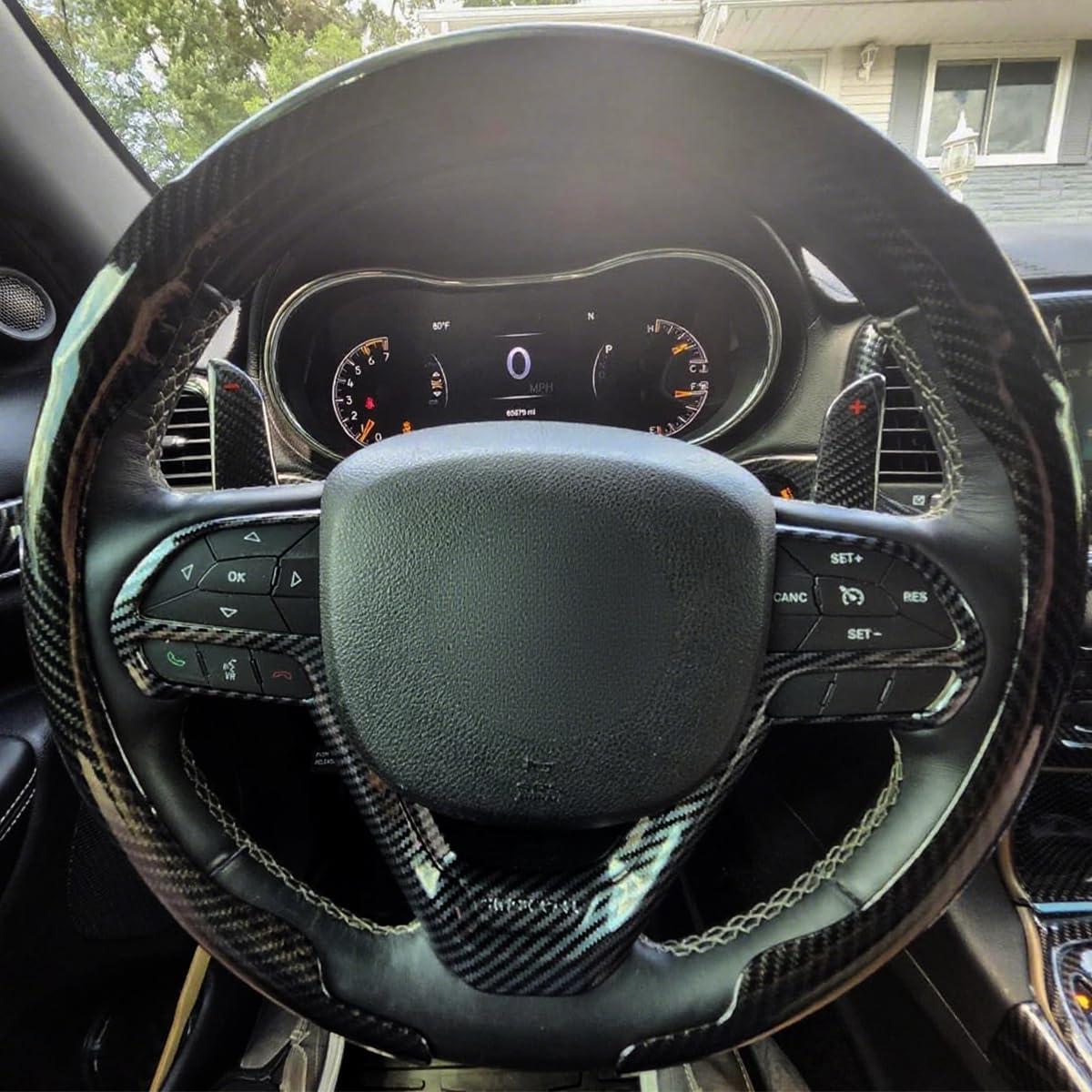 Moldura Decorativa de Volante Tocatus Fibra de Carbono Jeep