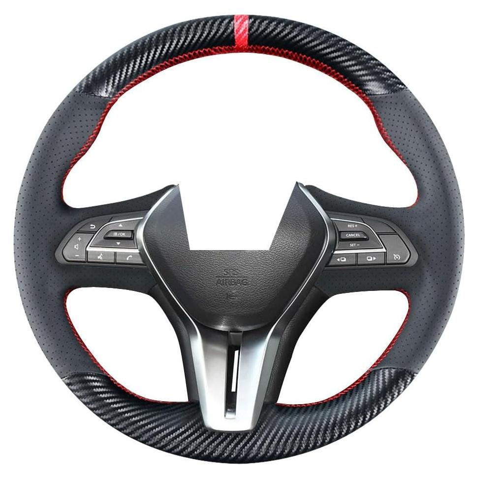 Cubierta de Volante Kivnto para Infiniti Q60/Q50/QX50/QX55 38 cm