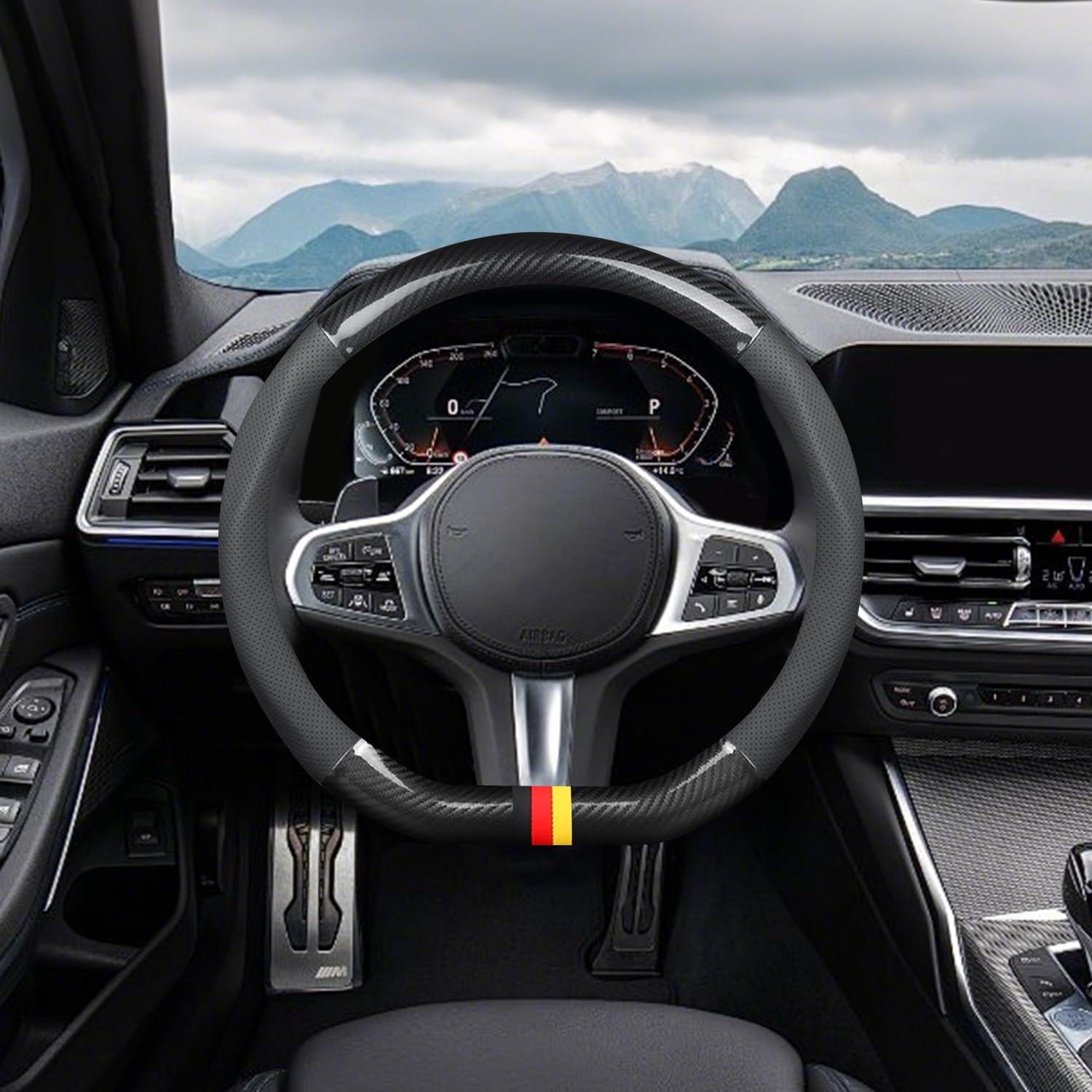 Cubierta de Volante Ergocar Antideslizante 38cm Negro-G