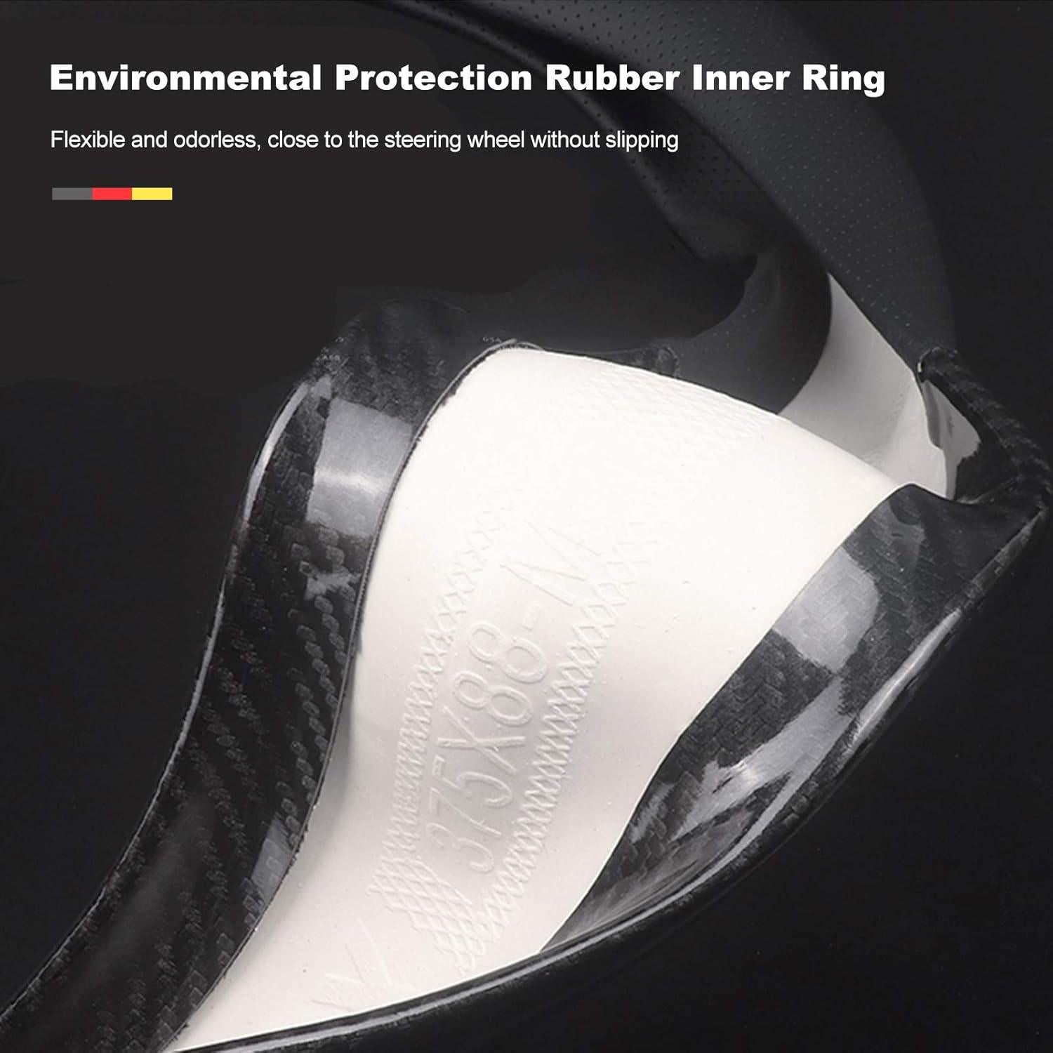 Cubierta de Volante Ergocar Antideslizante 38cm Negro-G