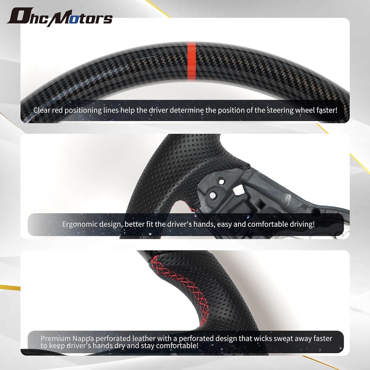 Volante Hydro-Dip OHC MOTORS para Volkswagen GTI MK7 2015-2017