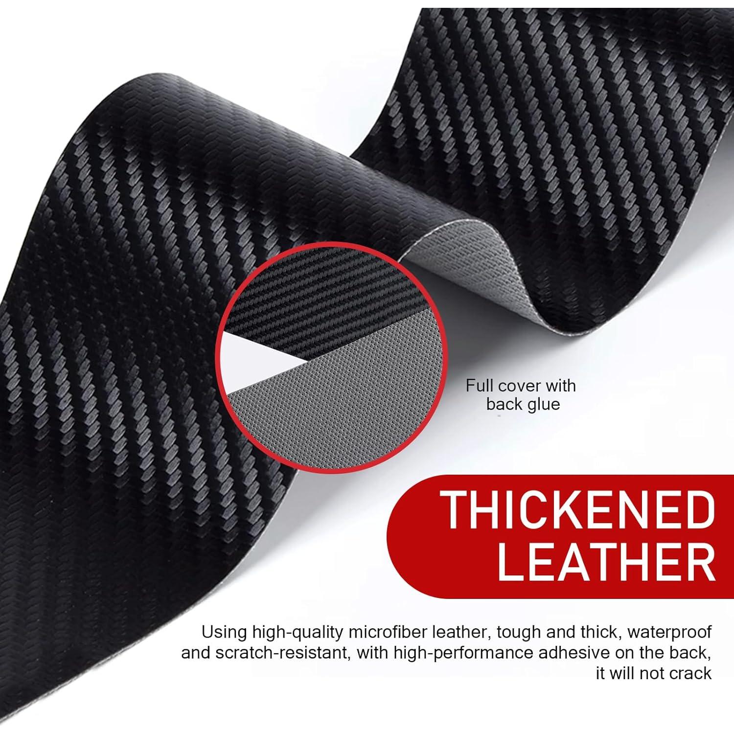 Protector de Umbral de Puerta Ferianl 4PCS Rojo y Negro