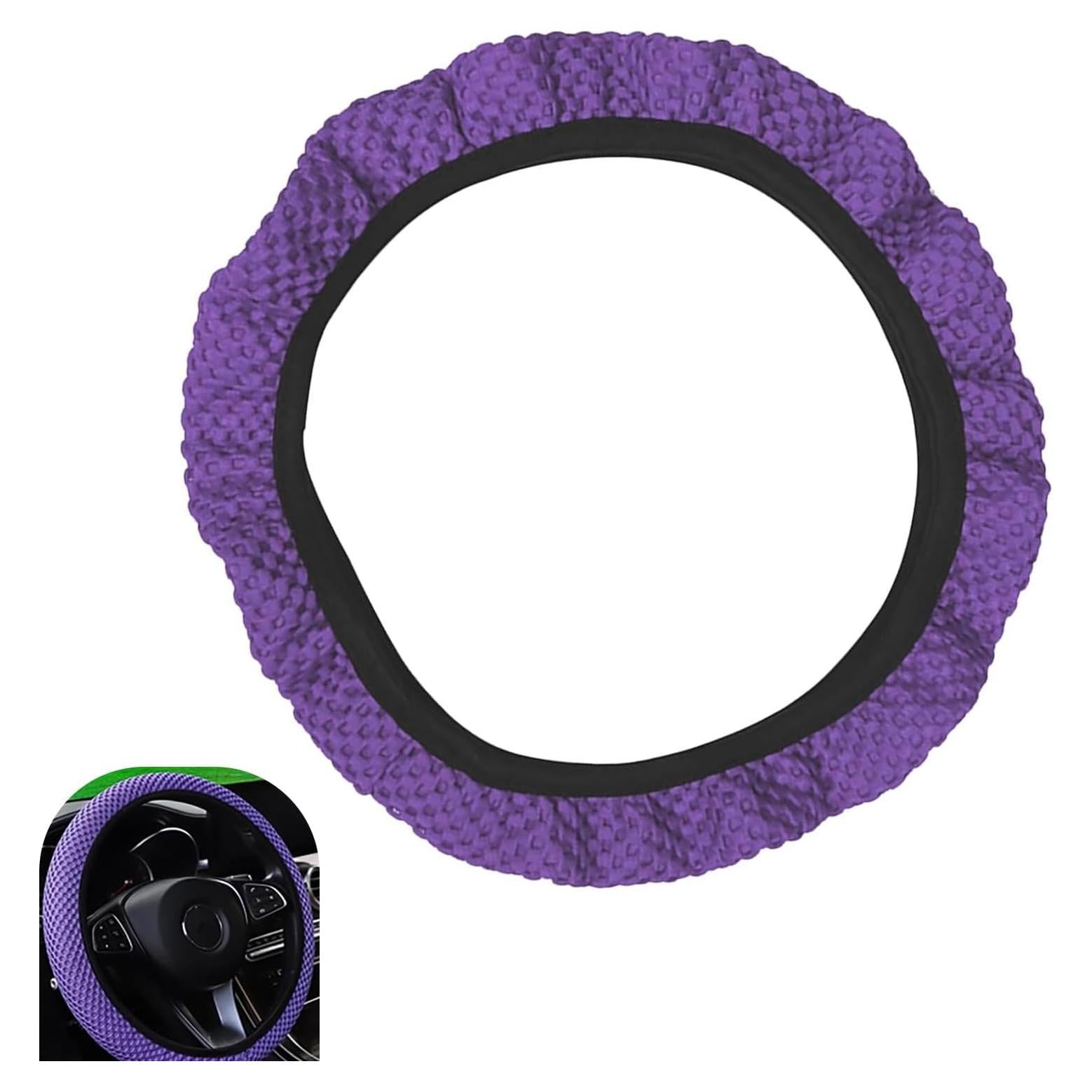 Cubierta de Volante Antideslizante Bawkars 14.5-15" Púrpura