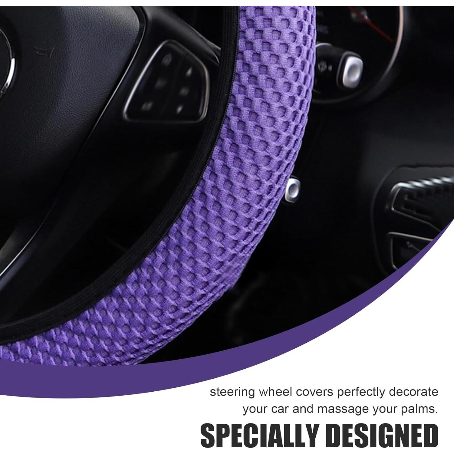 Cubierta de Volante Antideslizante Bawkars 14.5-15" Púrpura