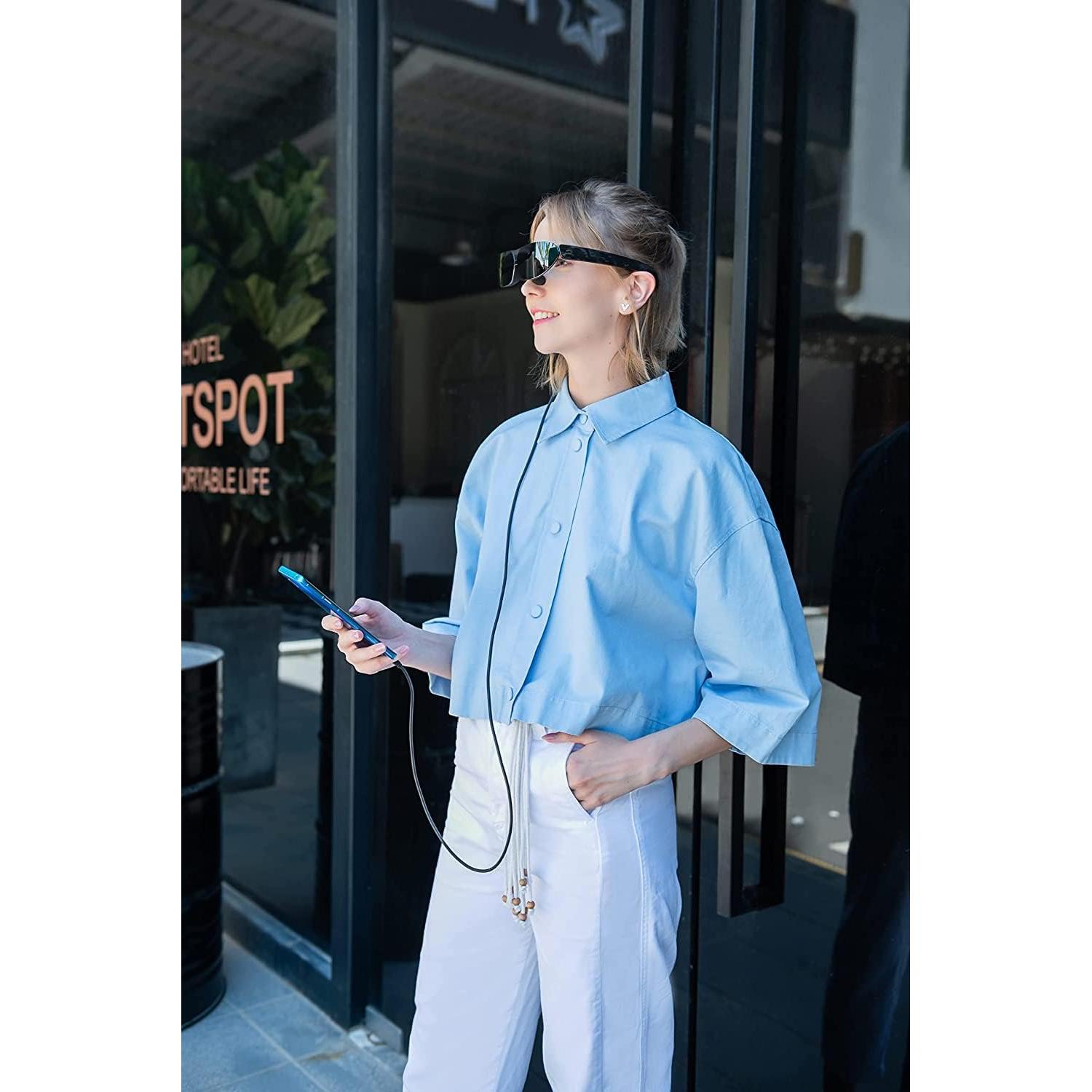 TCL NXTWEAR G Smart Glasses Portable Wearable Dual HD OLED Display