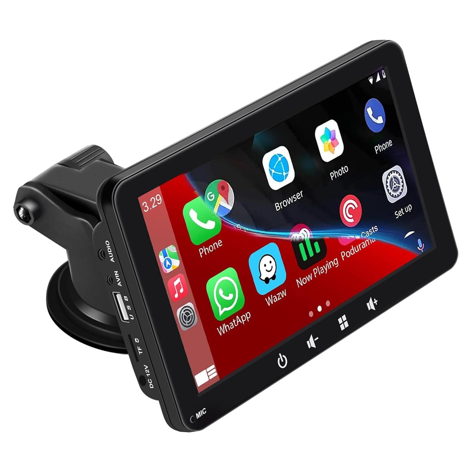 Estéreo de Coche Lyssiefeel 7" HD Carplay Android Auto