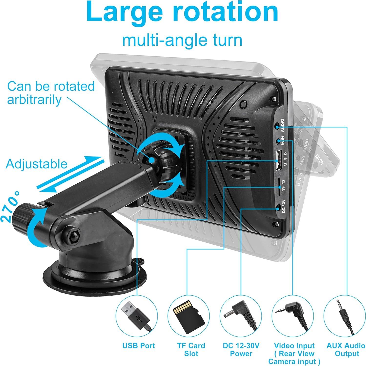 Estéreo de Coche Lyssiefeel 7" HD Carplay Android Auto