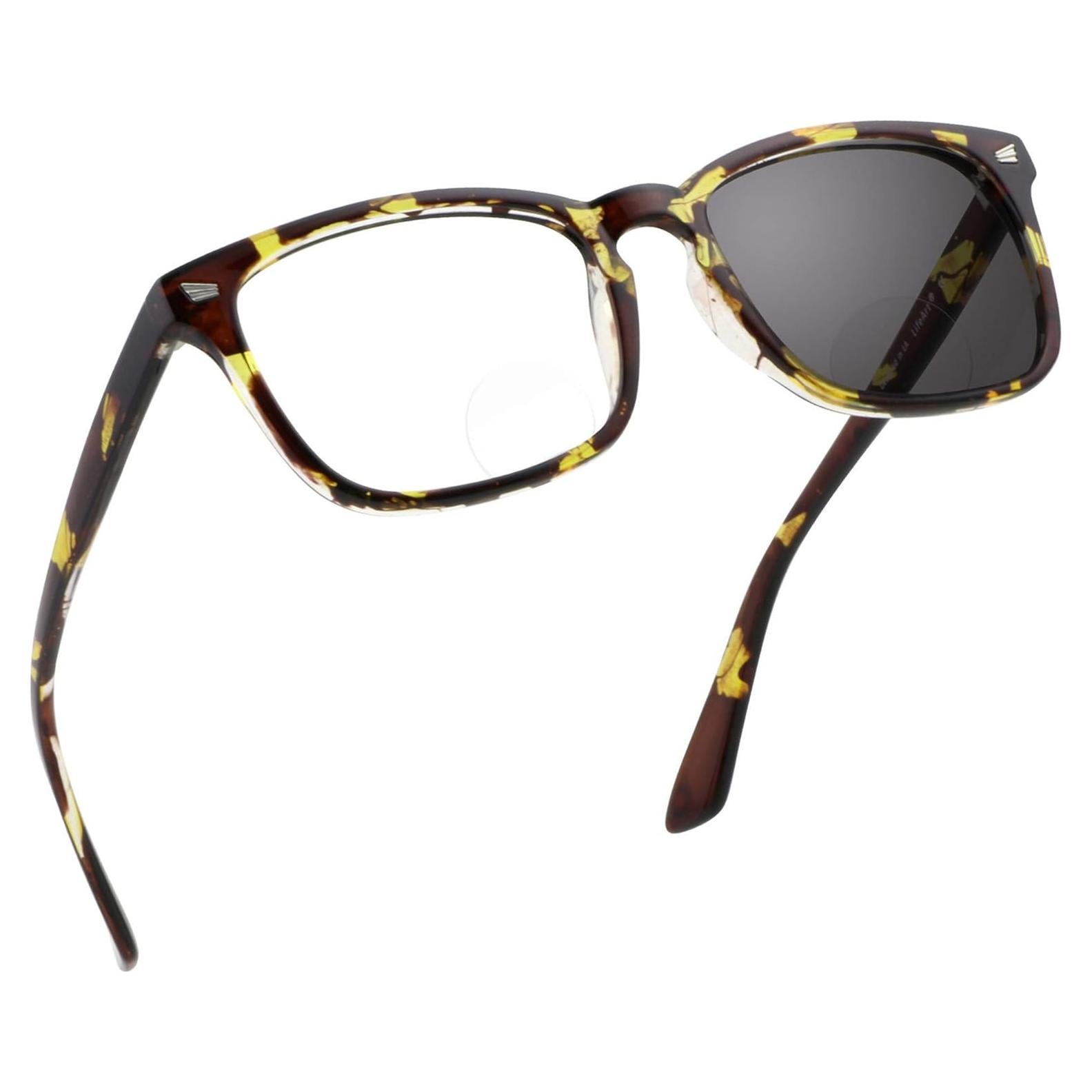 Gafas de lectura bifocal LifeArt tortuga amarilla +1.75 aumento