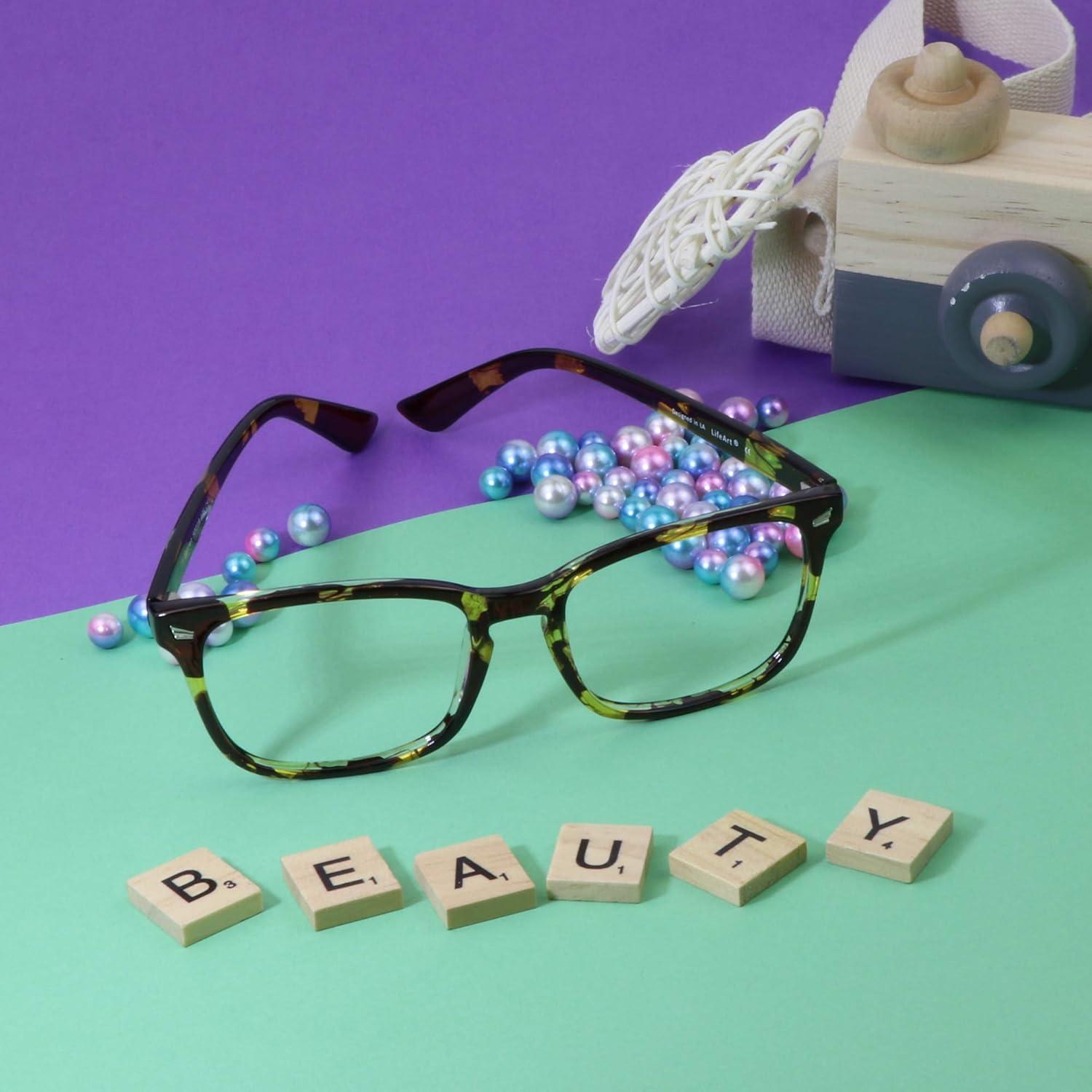 Gafas de lectura bifocal LifeArt tortuga amarilla +1.75 aumento