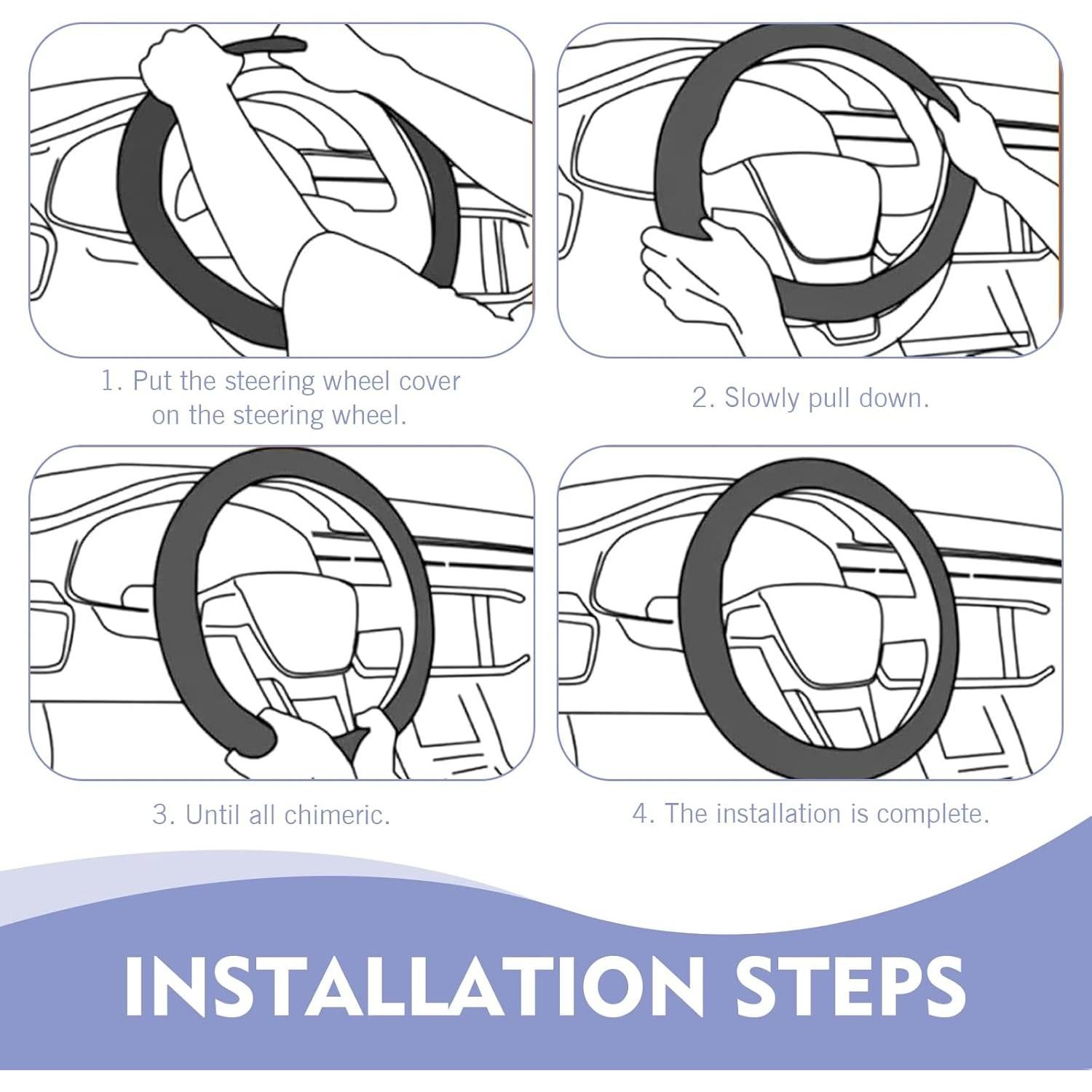 Cubierta de Volante CyperFair D Fibra de Carbono Antideslizante