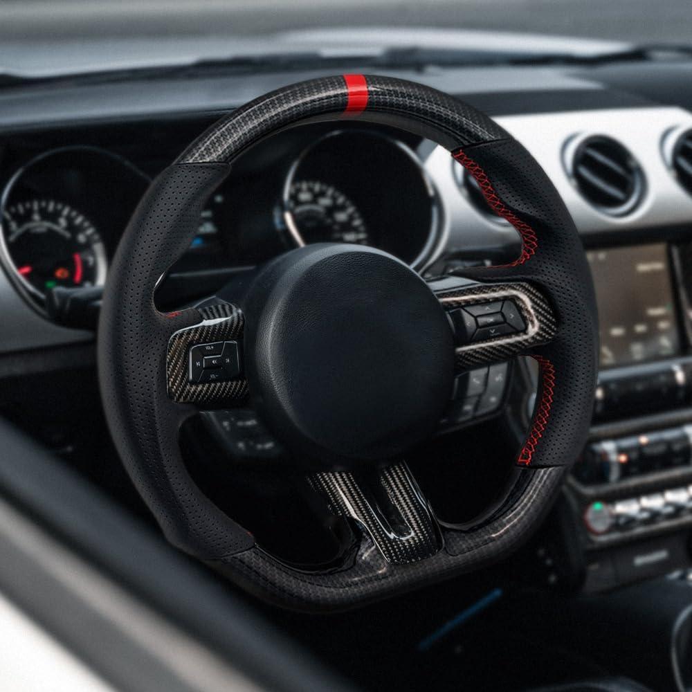 Volante de Fibra de Carbono Revesol para Ford Mustang 2015-2017