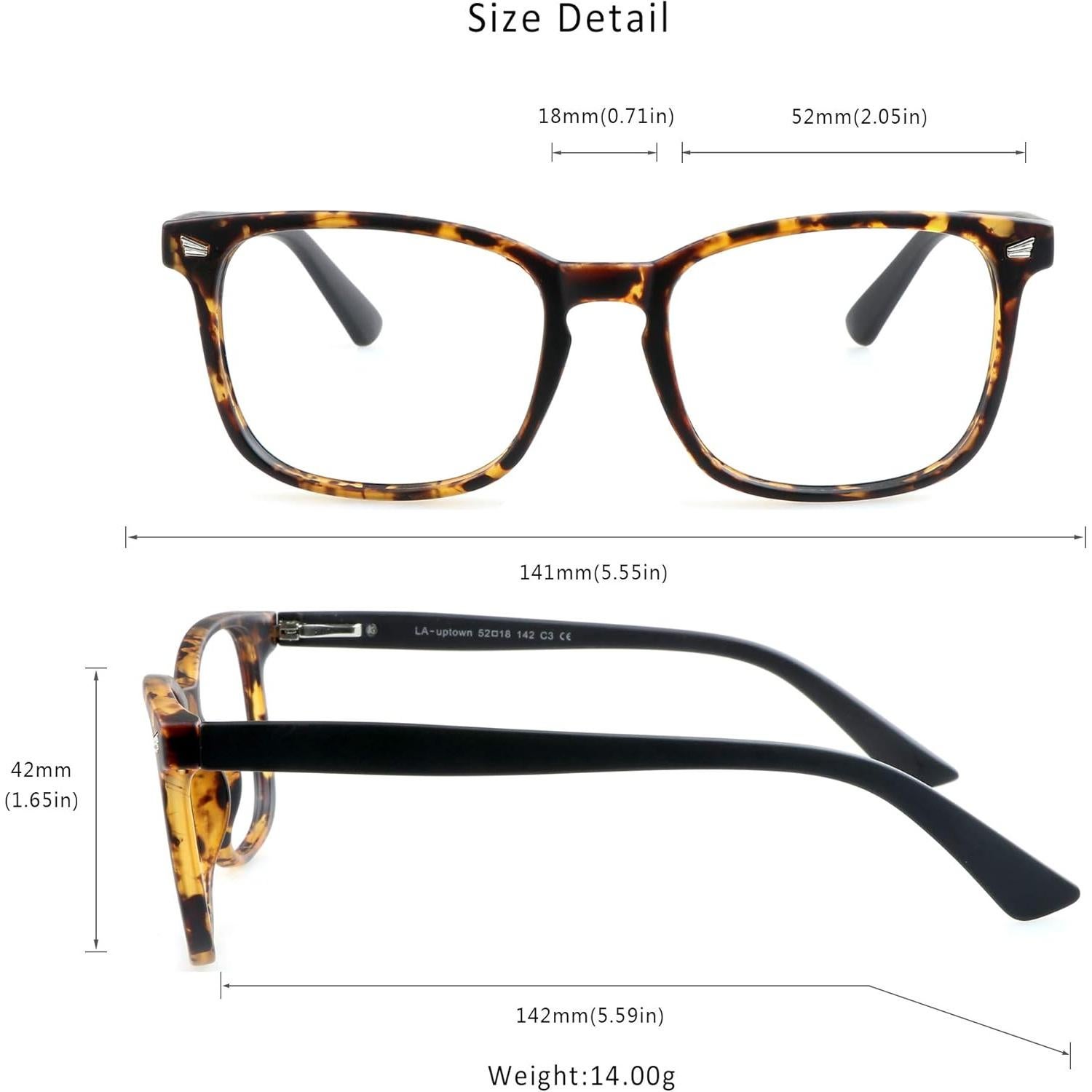 Gafas de lectura bifocal LifeArt Tortuga +2.75 antirreflejo