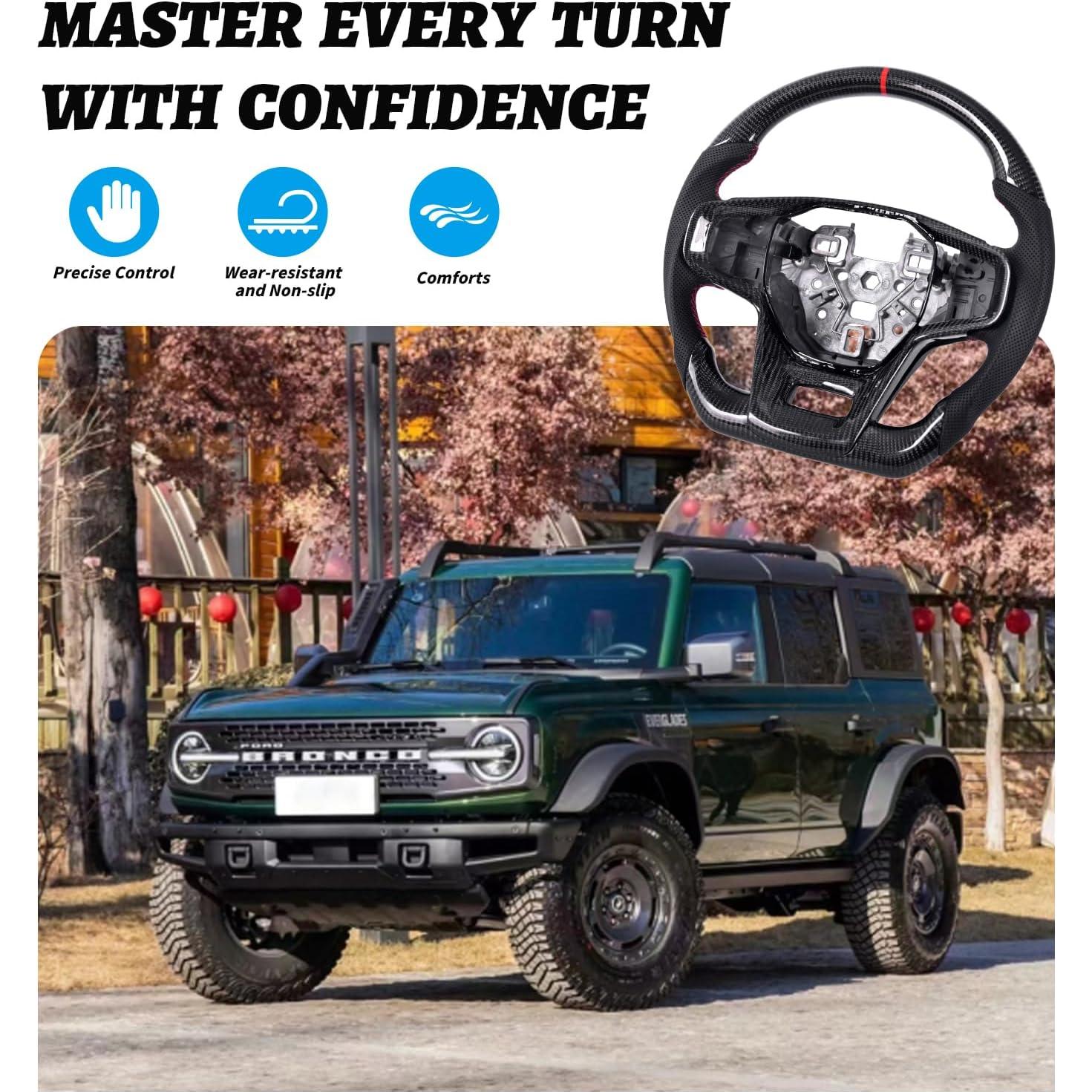 Volante de Fibra de Carbono LFEVOCSI para Ford Bronco 2021-2023