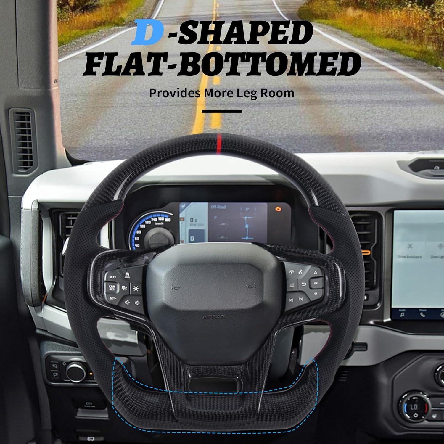 Volante de Fibra de Carbono LFEVOCSI para Ford Bronco 2021-2023