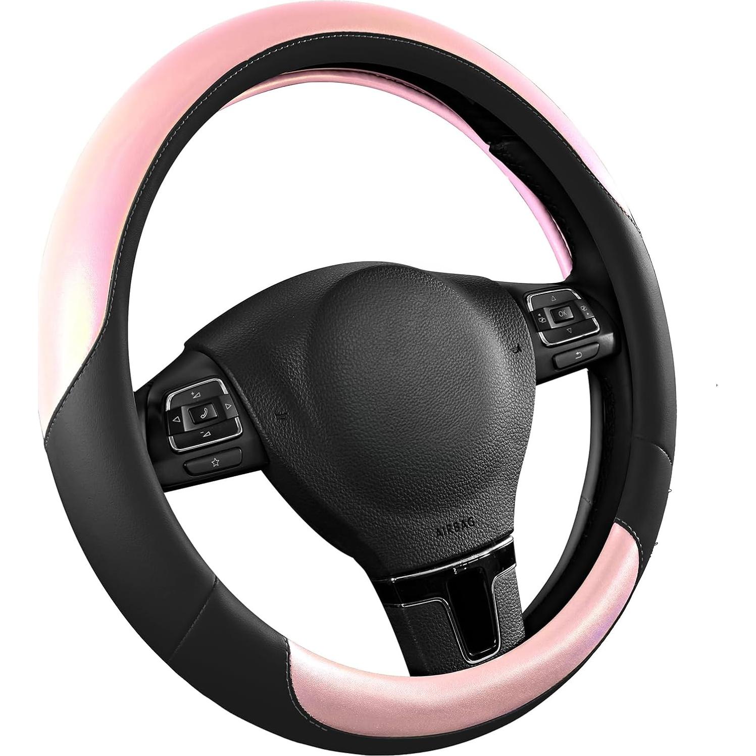 Cubierta de Volante Road Comforts - Cuero Transpirable 36.8-38.1 cm