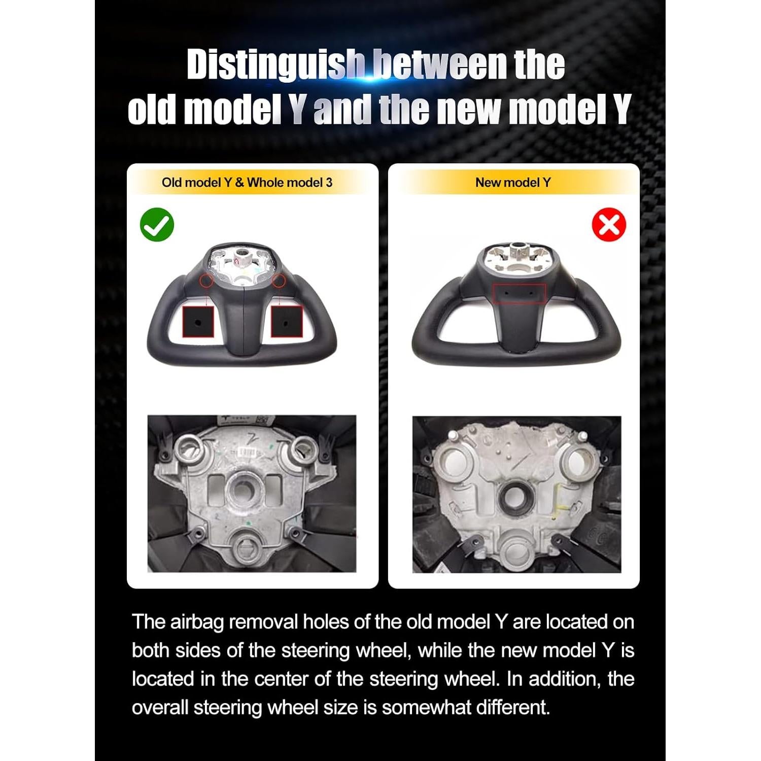 Volante Calentado ZIMABLUE para Tesla Model 3/Y 2017-2024