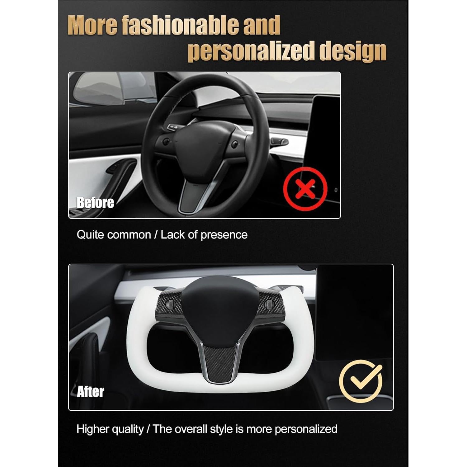 Volante Calentado ZIMABLUE para Tesla Model 3/Y 2017-2024