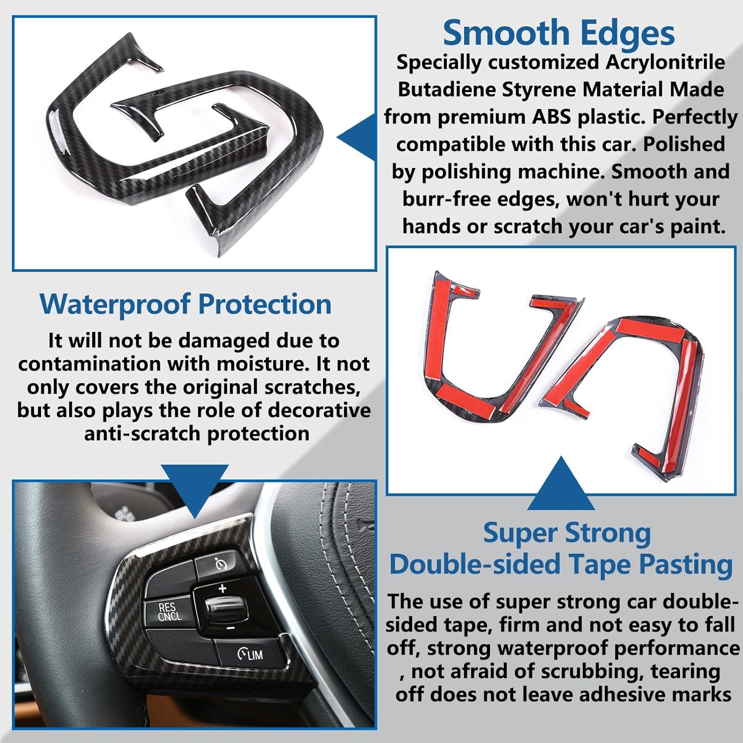 Marco de Botón de Volante Sekhyna para BMW Serie 5 G30 2018-2019