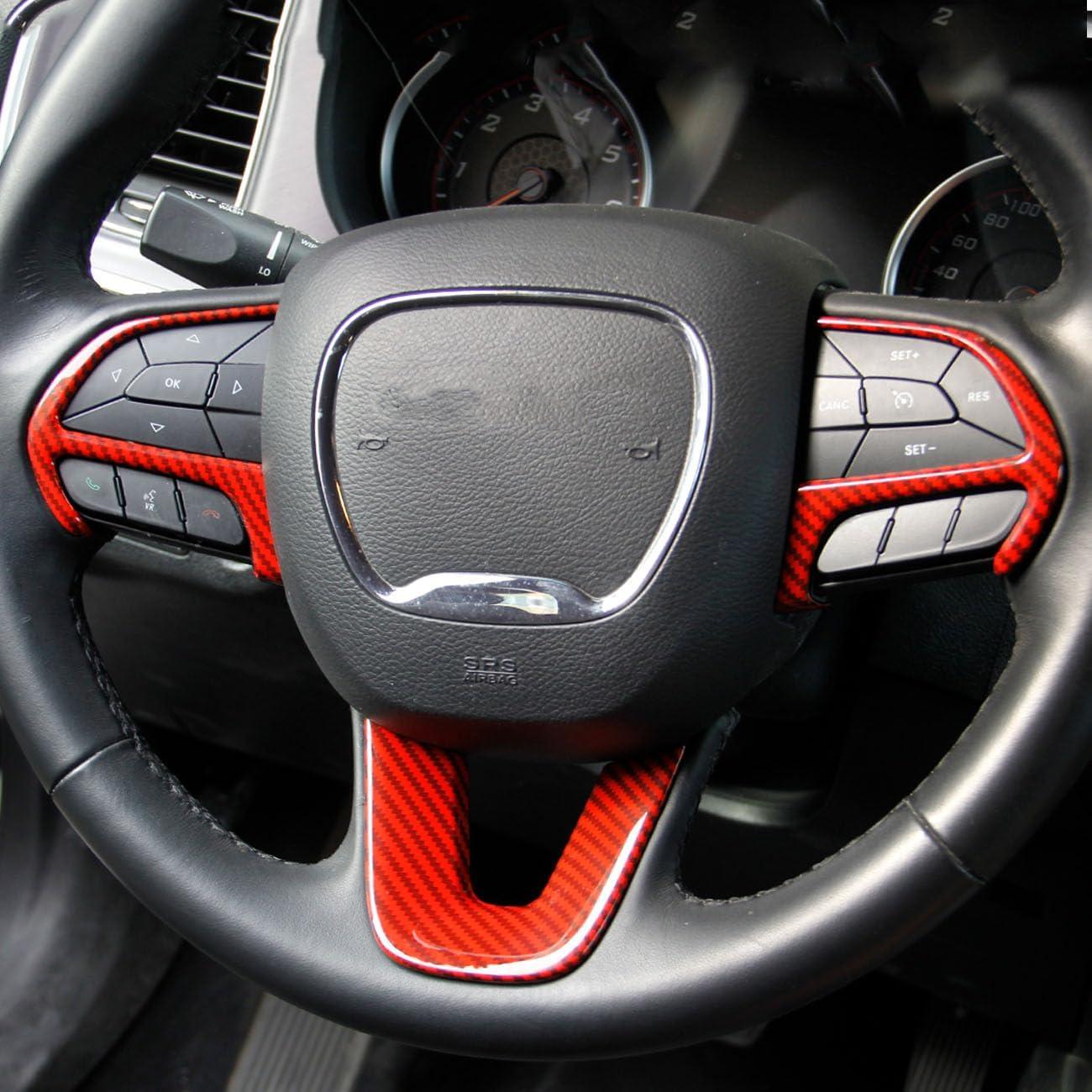 Cubre volante fibra de carbono Crosselec para Dodge Charger 2015+