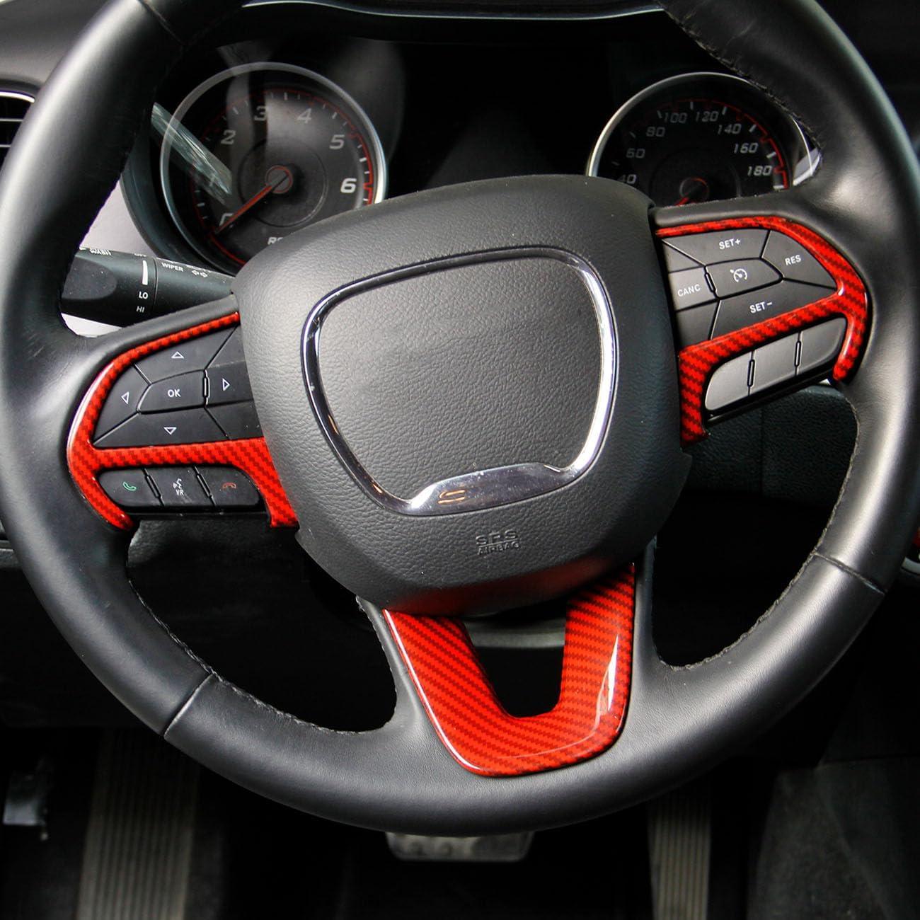 Cubre volante fibra de carbono Crosselec para Dodge Charger 2015+