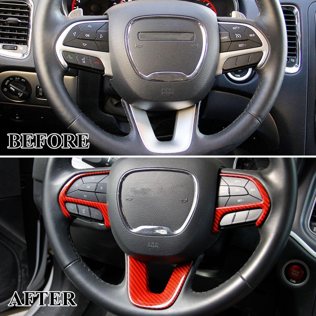 Cubre volante fibra de carbono Crosselec para Dodge Charger 2015+