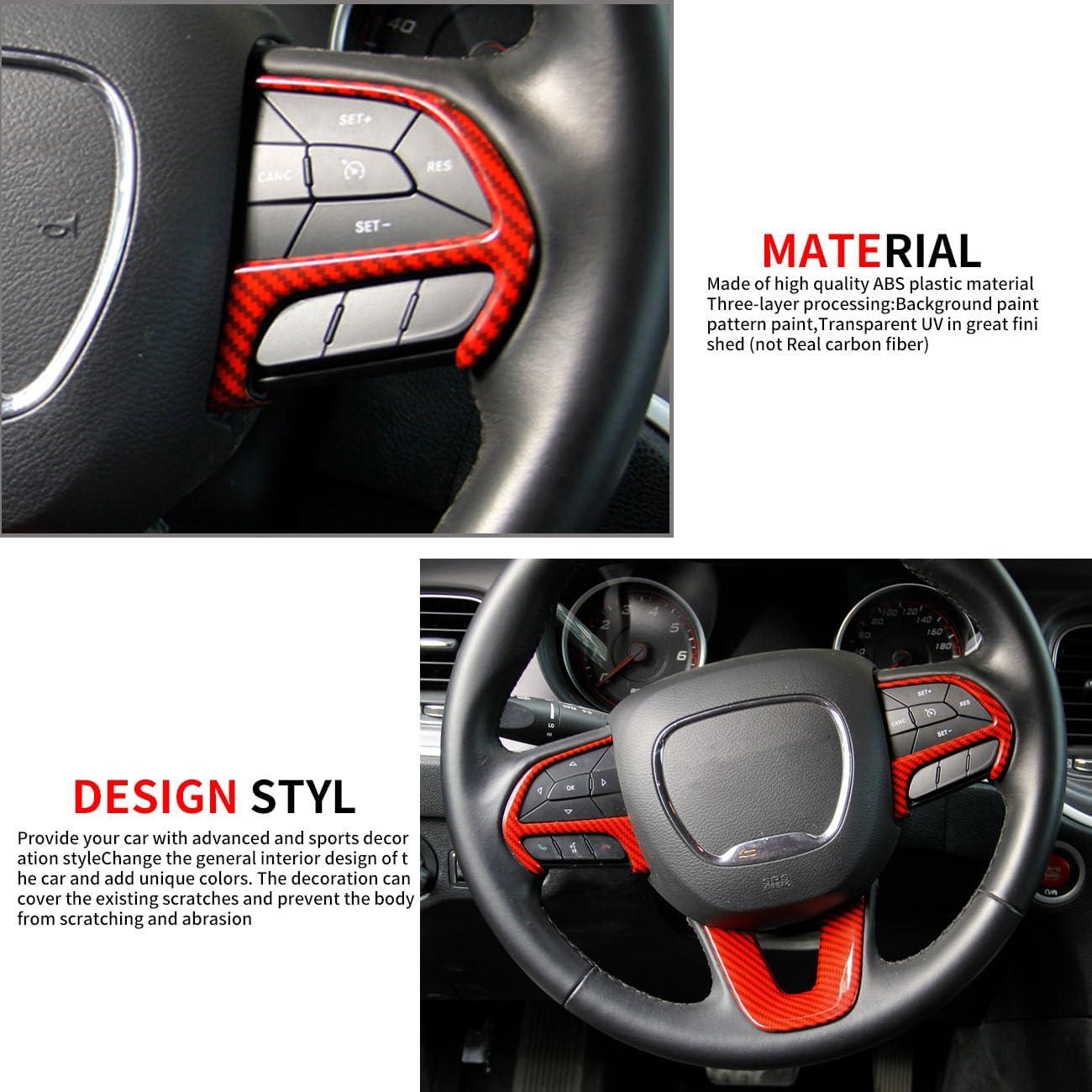 Cubre volante fibra de carbono Crosselec para Dodge Charger 2015+