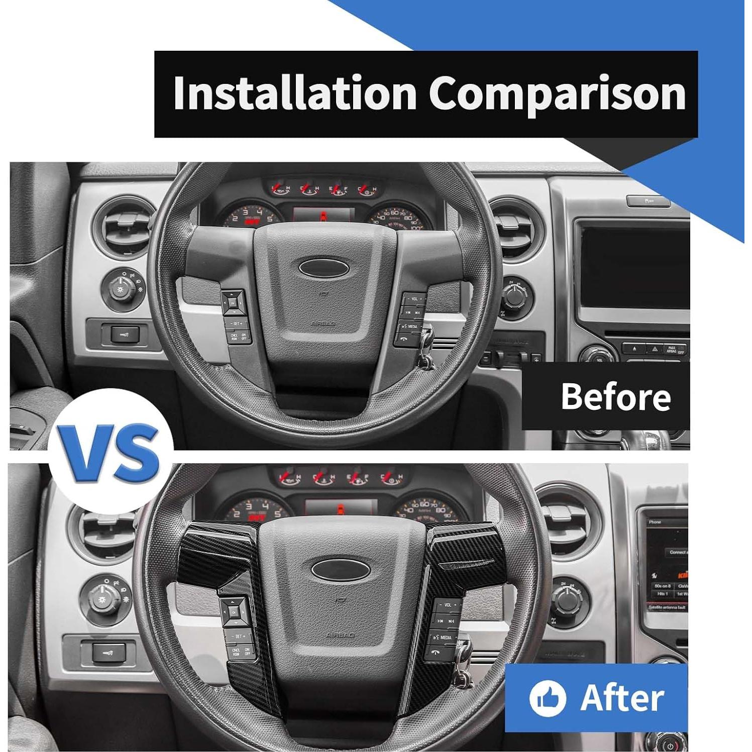 Cubierta Panel Central Volante Voodonala para Ford F150 Raptor 2009-2014