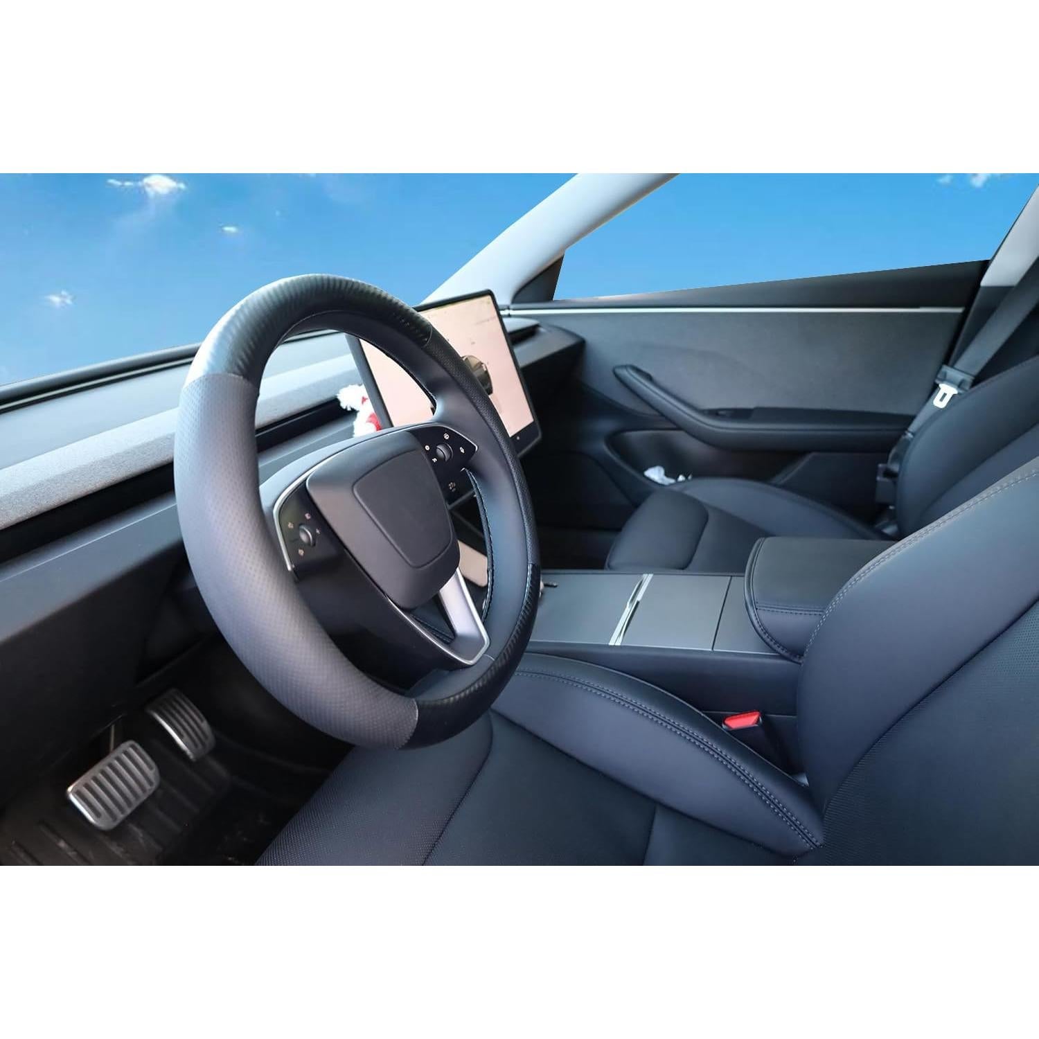 Cubierta de Volante de Fibra de Carbono TAUYANG 40 cm Antideslizante