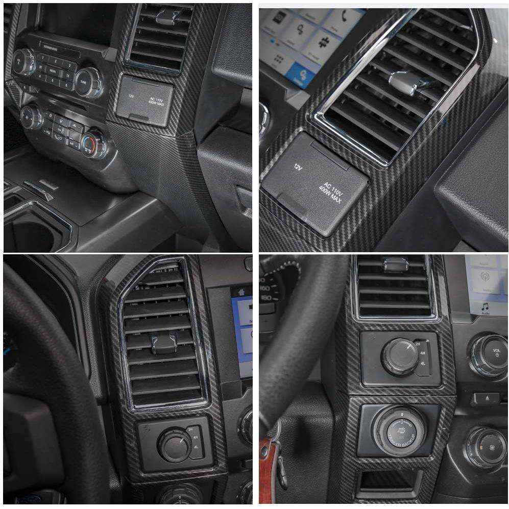 Recubrimiento Panel Aire Acondicionado Keptrim para Ford F150 2015-2020 - 5 Piezas