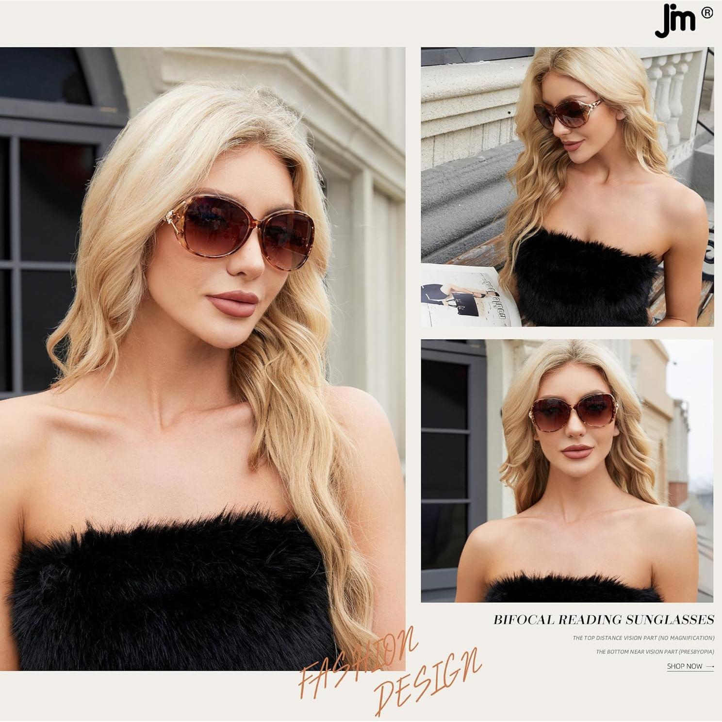 Gafas de Sol Bifocales JM Tortuga +3.0 para Mujeres