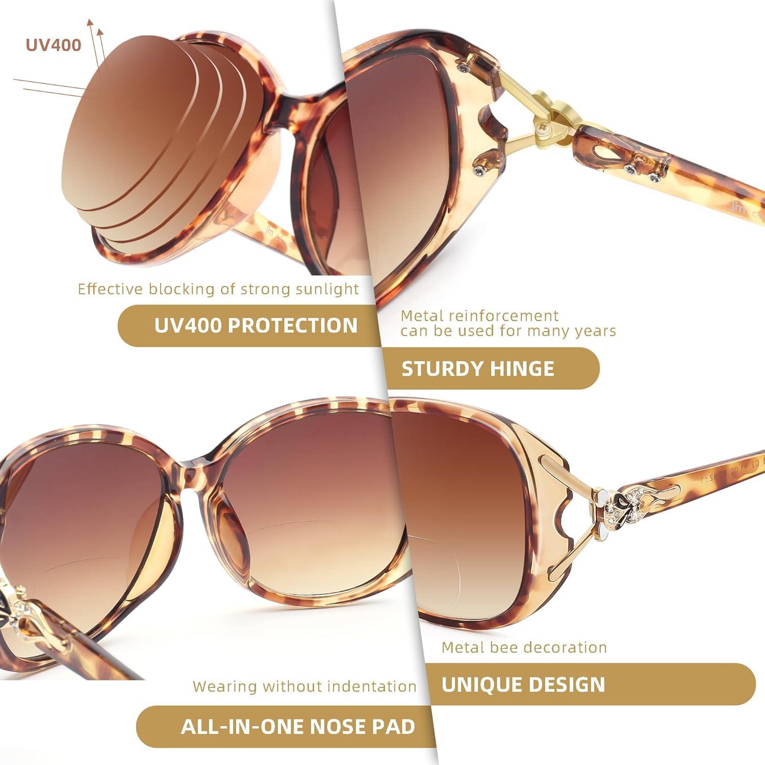 Gafas de Sol Bifocales JM Tortuga +3.0 para Mujeres