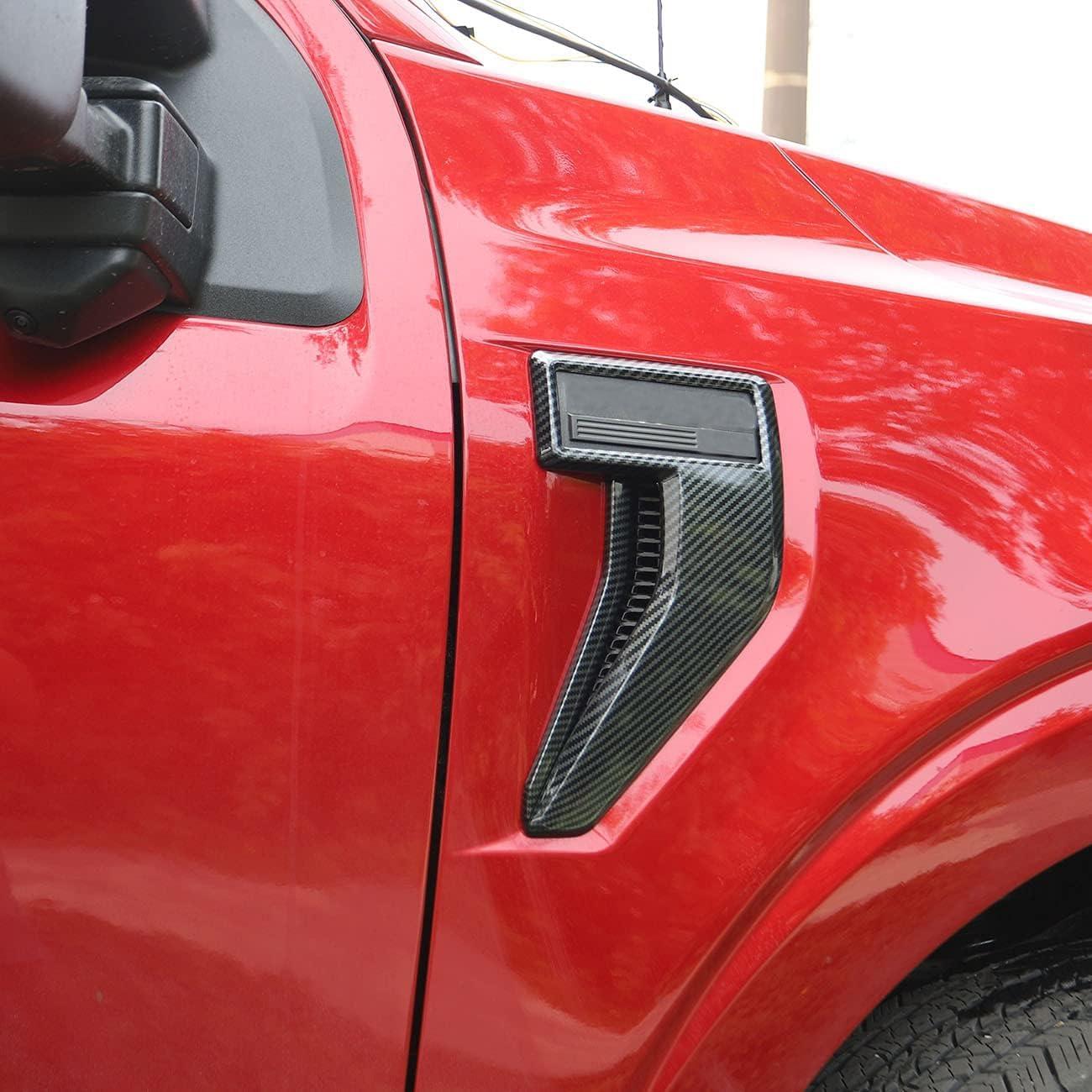 Cubierta de emblema de ventilación lateral Korlot para Ford F150 2021-2025