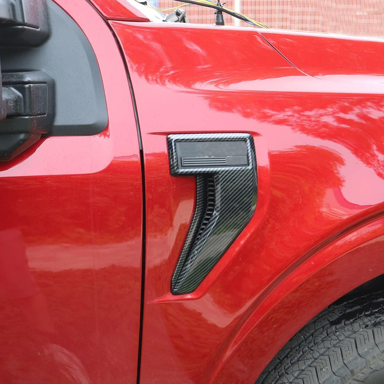 Cubierta de emblema de ventilación lateral Korlot para Ford F150 2021-2025