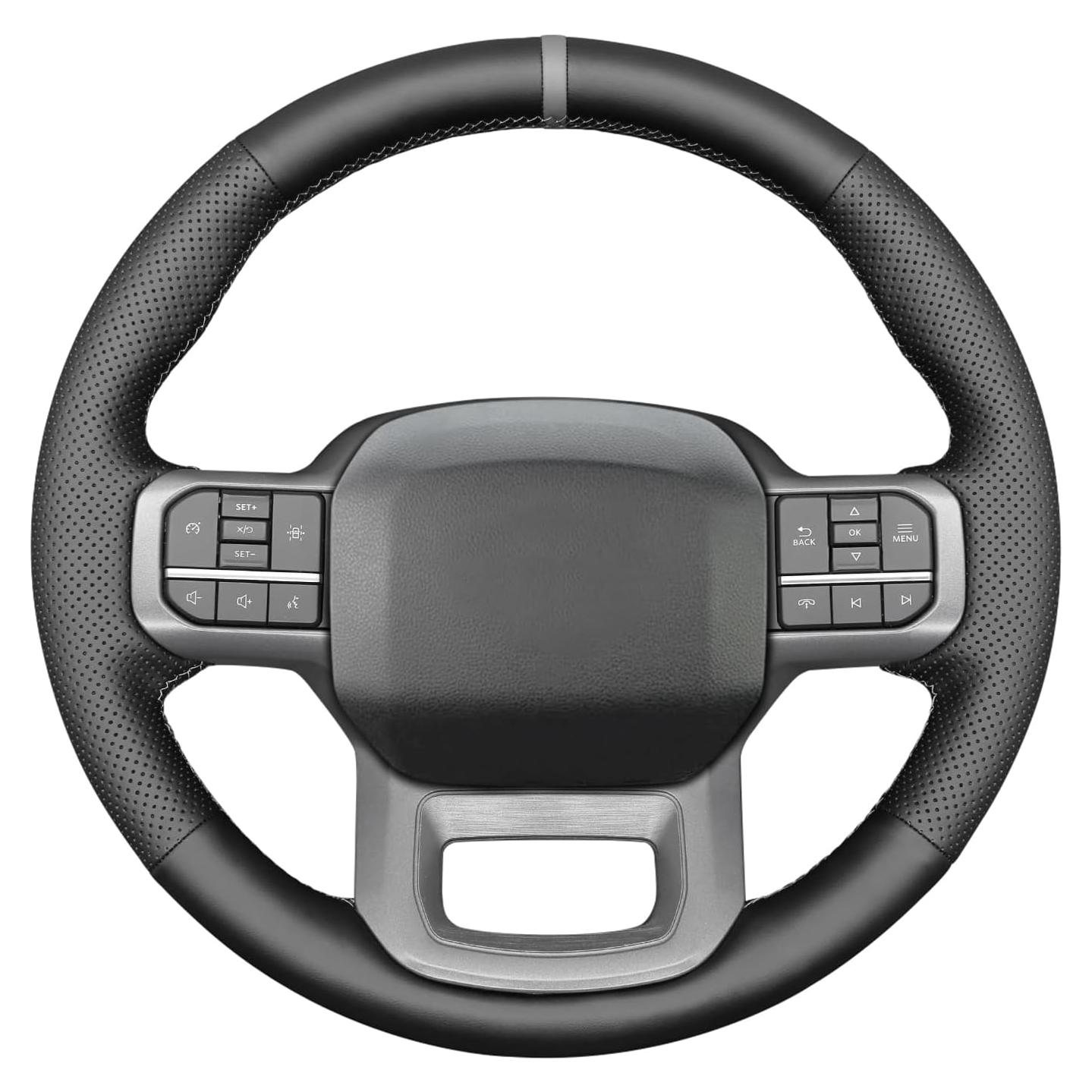 Funda de Volante MEWANT para Ford F-150 2021-2023 Cosida a Mano