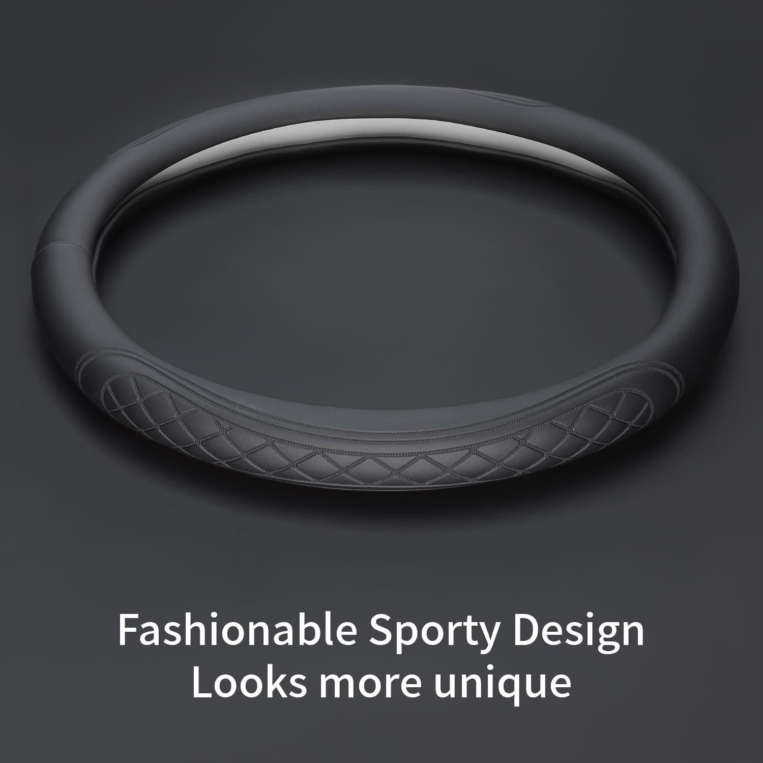 Cubierta de Volante de Cuero TAUYANG para Ford 39-41cm