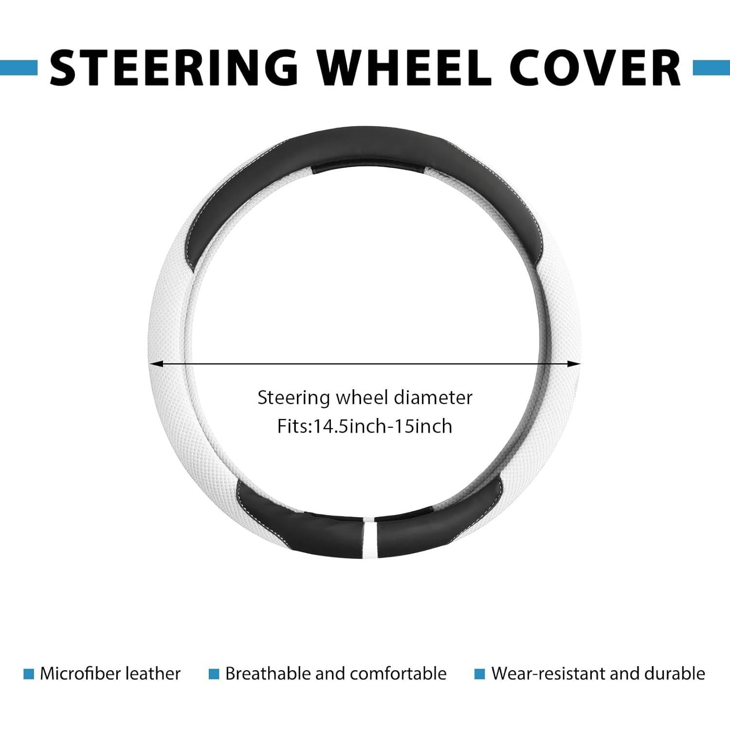 Cubierta de Volante YTFRL de Microfibra 37-38 cm Antideslizante