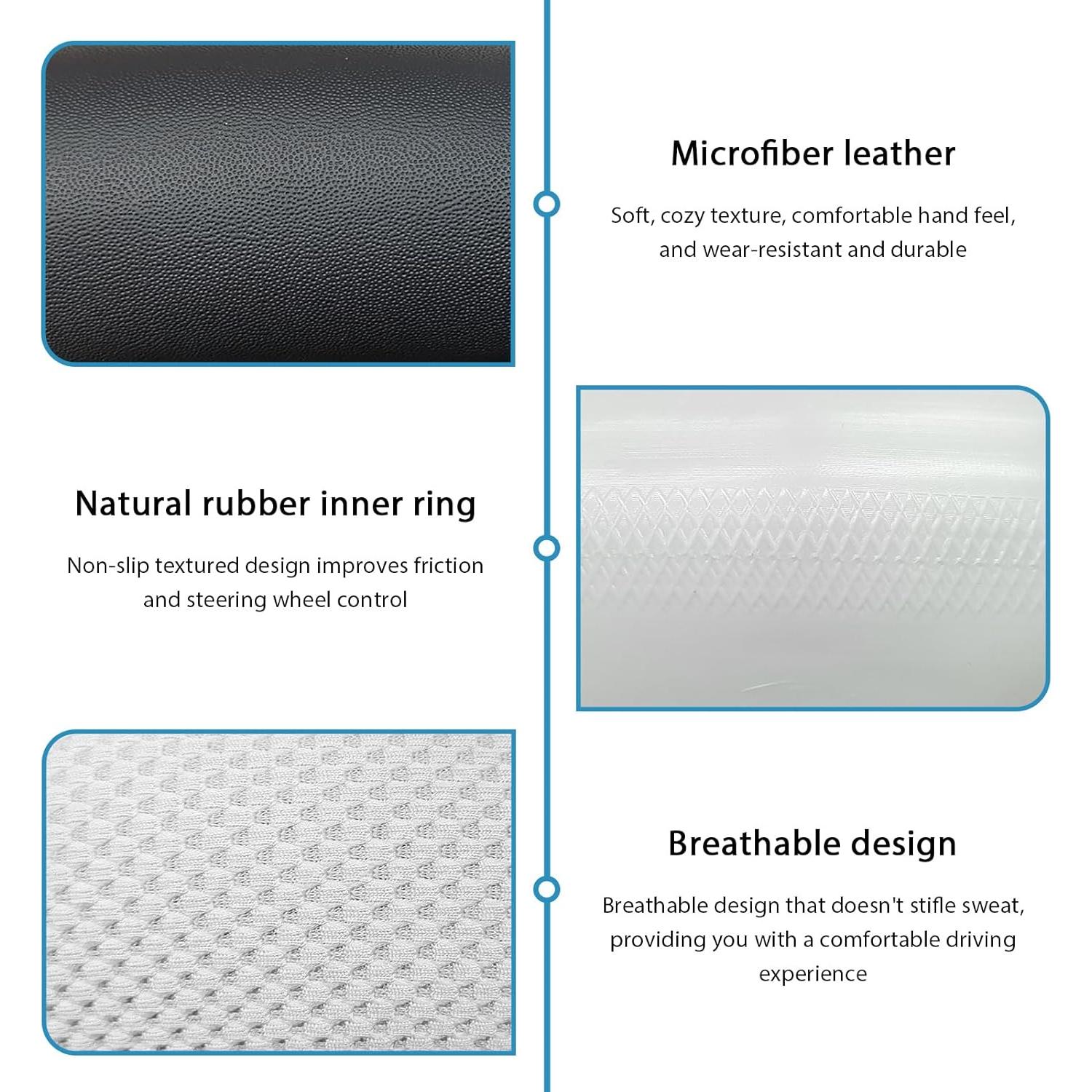 Cubierta de Volante YTFRL de Microfibra 37-38 cm Antideslizante