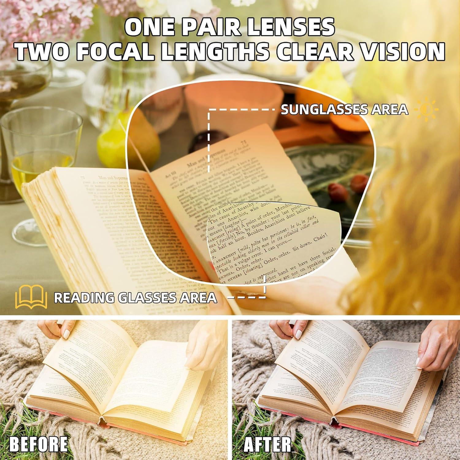 Gafas de sol polarizadas JM tortuga grandes UV protección