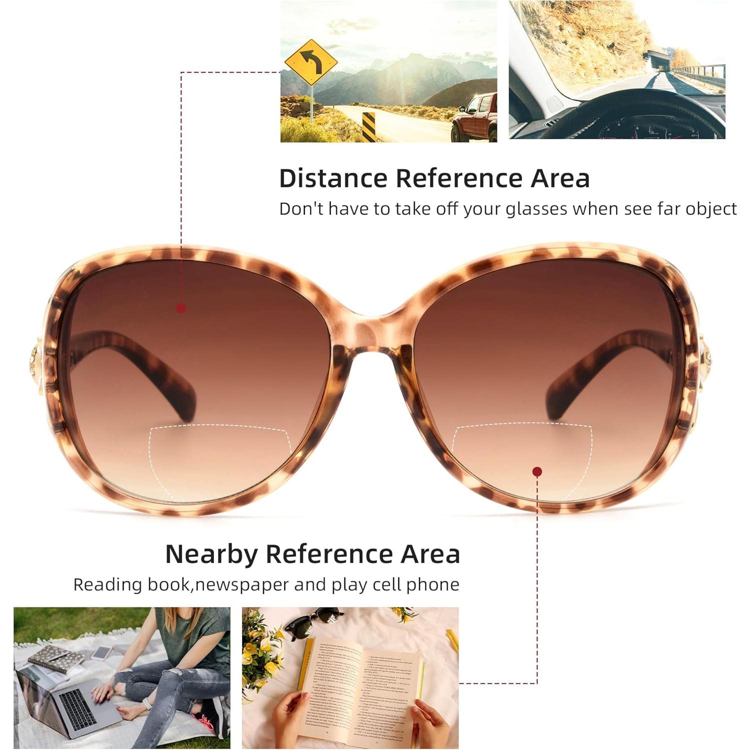 Gafas de Sol Bifocales JM Tortuga +1.0 para Mujeres