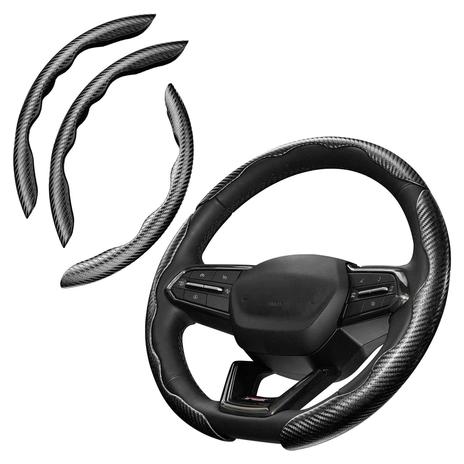 Cubierta de Volante Cartist de Fibra de Carbono Antideslizante