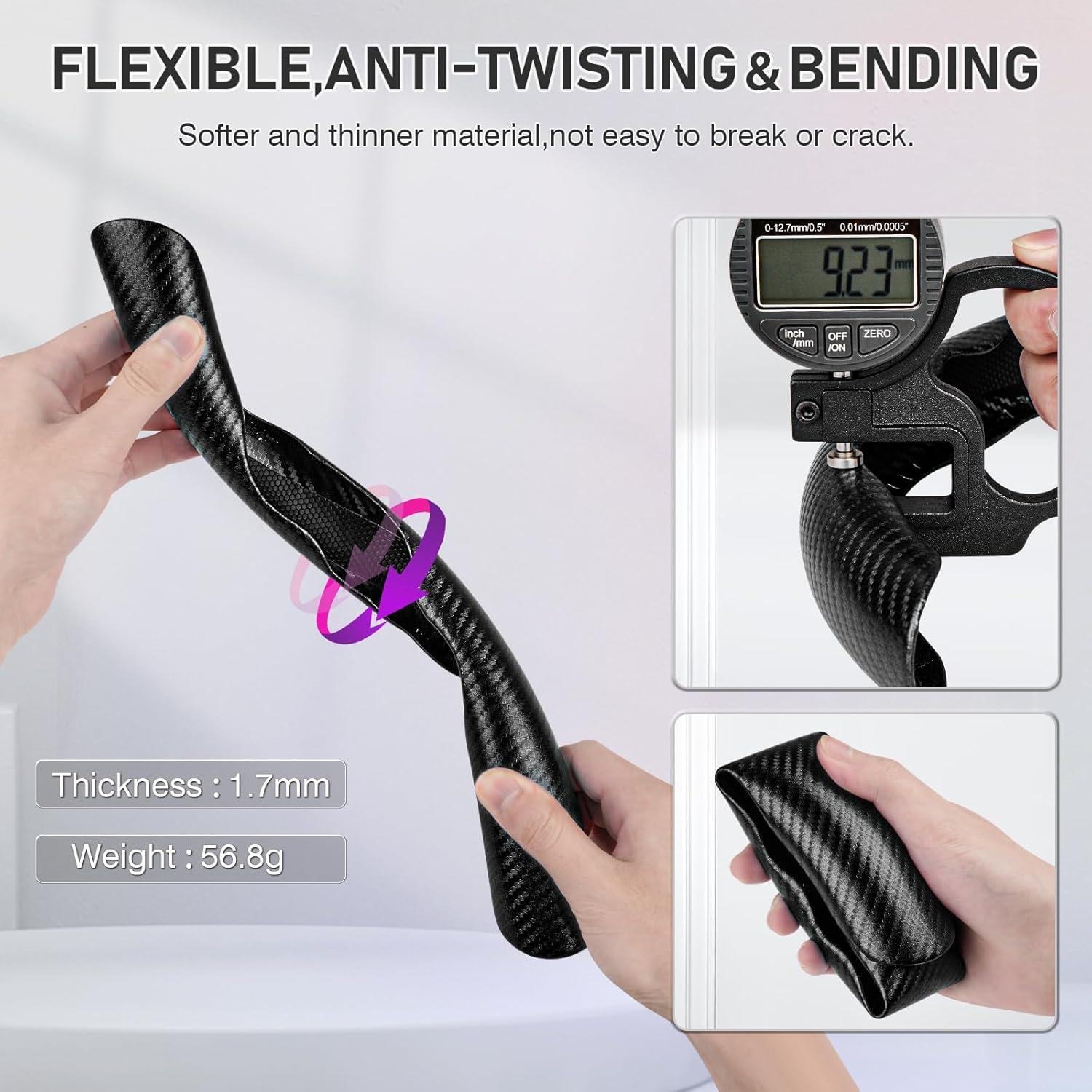 Cubierta de Volante Cartist de Fibra de Carbono Antideslizante