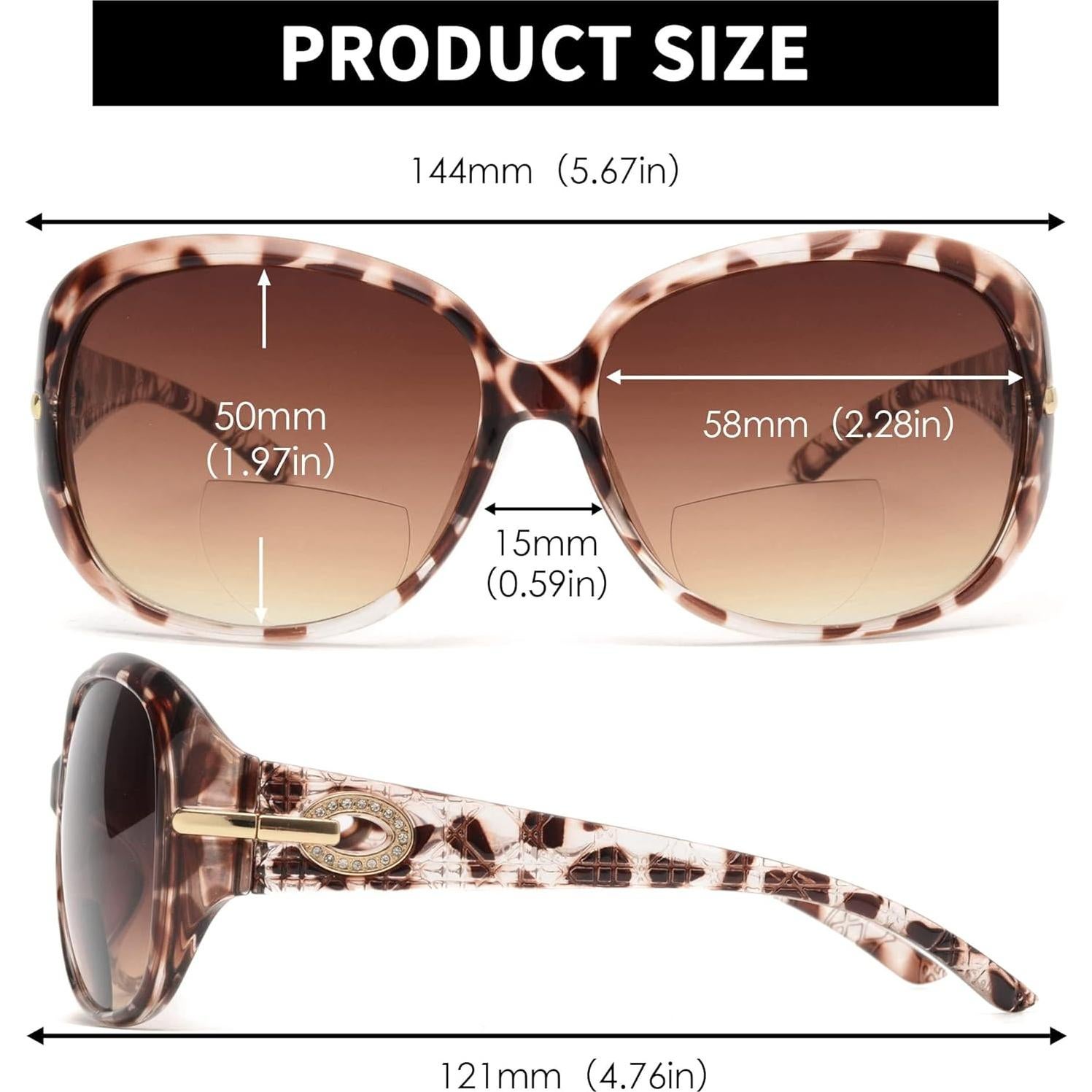 Gafas de Sol Bifocales JM Clásicas UV Protección 4.0