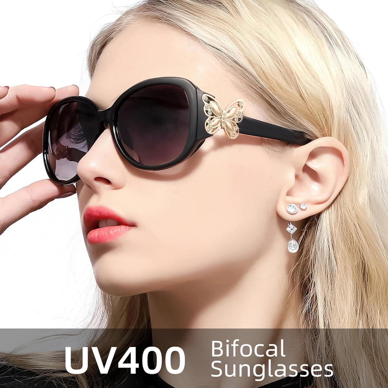 Gafas de Sol Bifocales JM para Mujeres +3.5 UV400